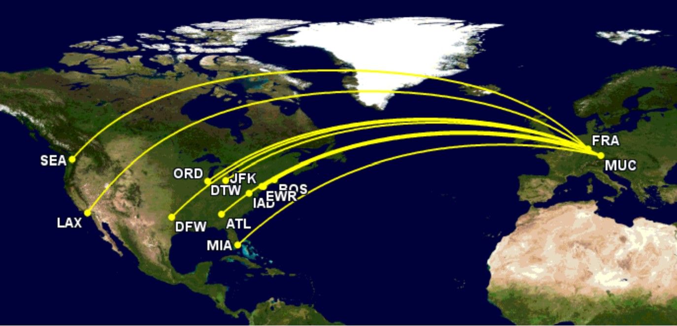 LH A340 US network April-Sept 2024