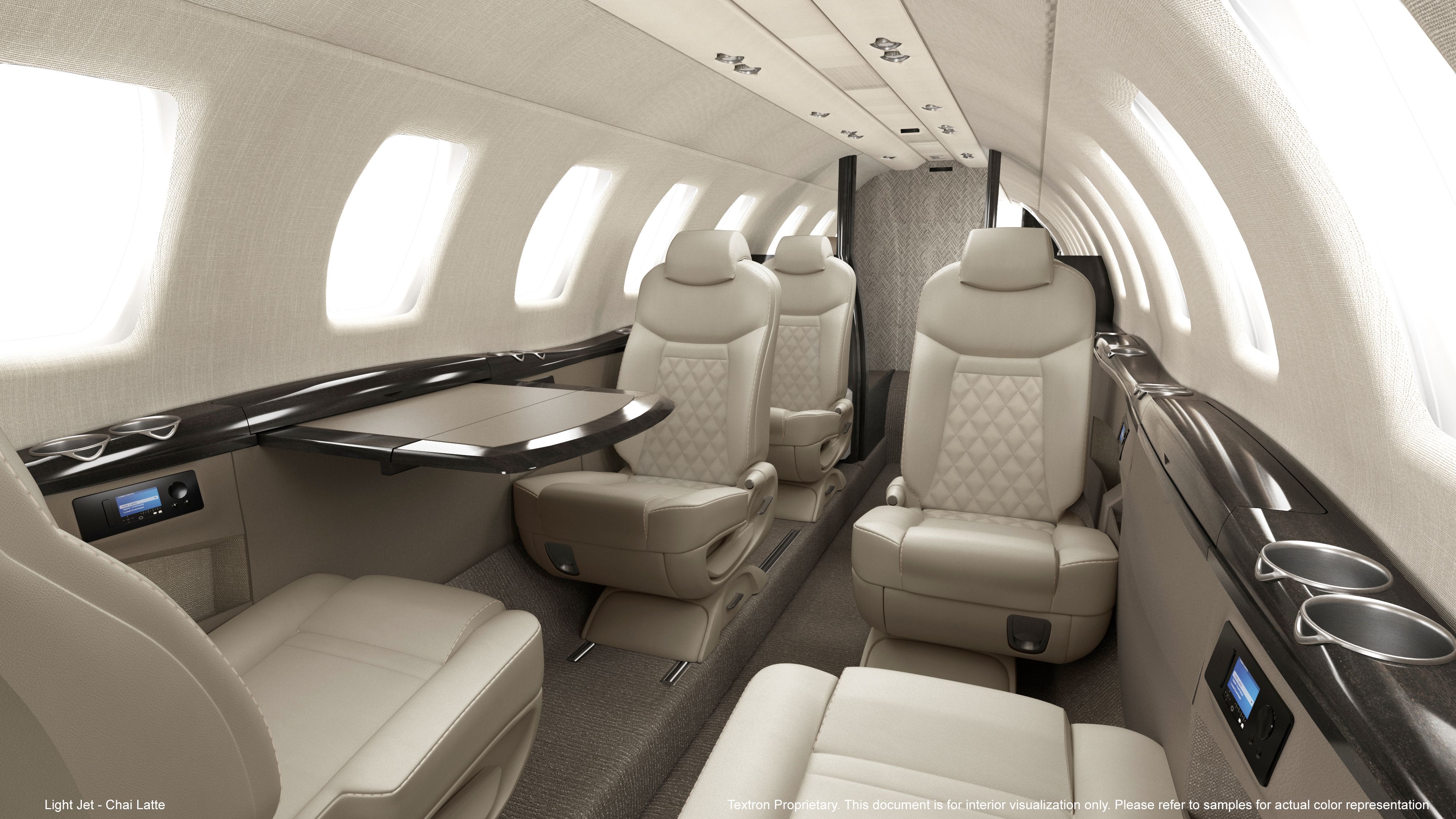 The Chai Latte cabin design for the Cessna Citation X.