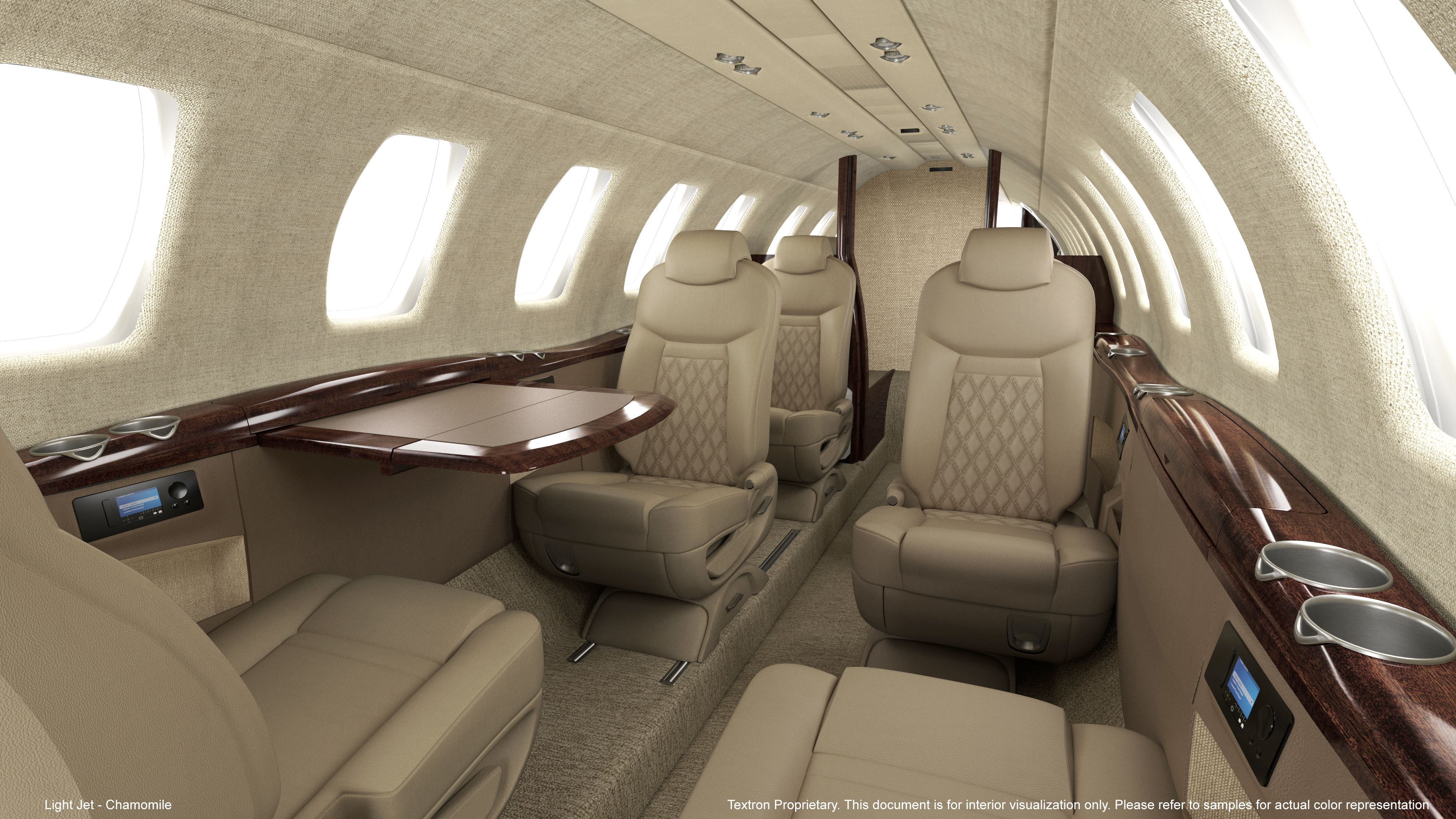 The Chamomile cabin design for the Cessna Citation X.