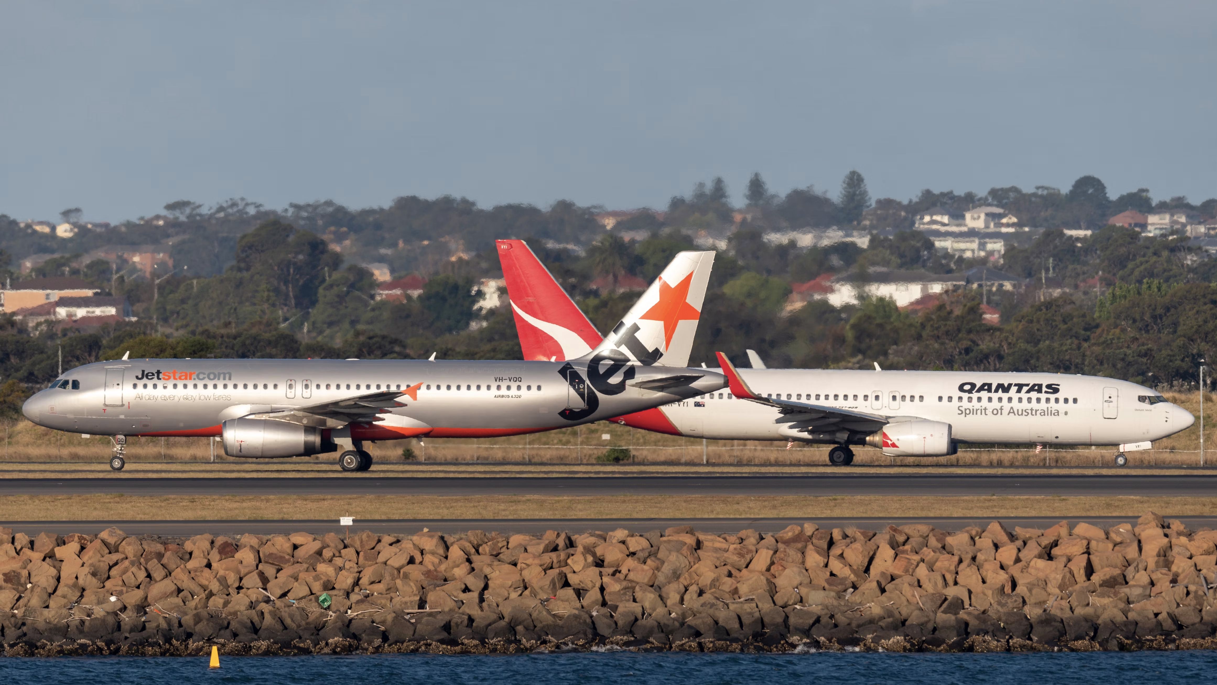 Qantas Jetstar Aircraft Sydney Airport Shutterstock