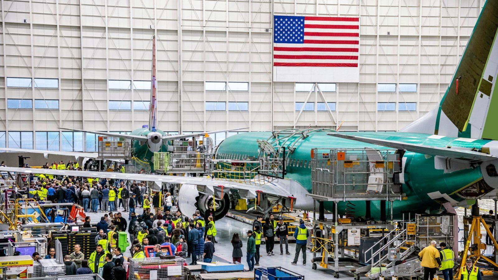 Quality Stand Down day at Renton, US, where Boeing produces the 737 MAX