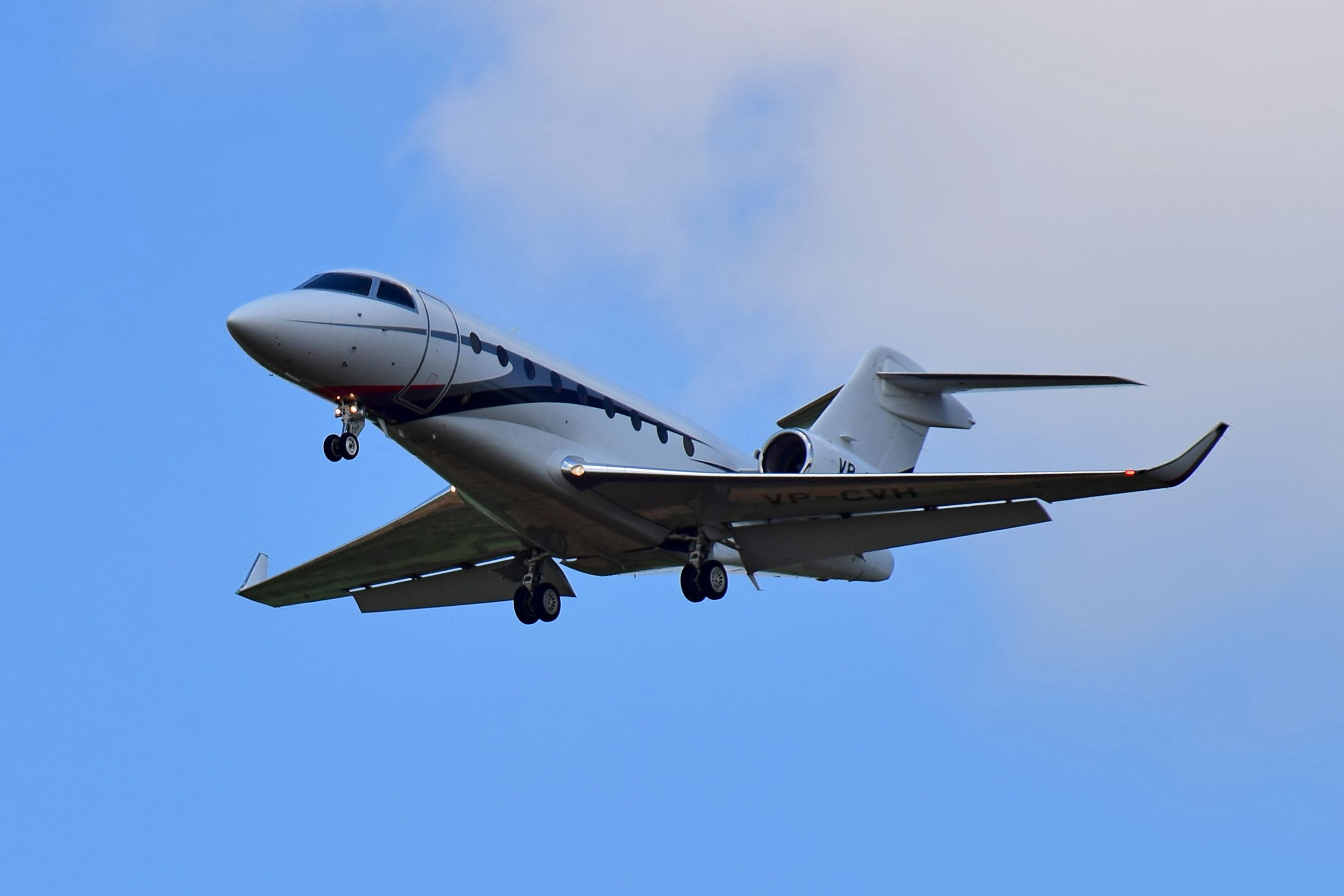 A Gulfstream G280 Flying in the sky.
