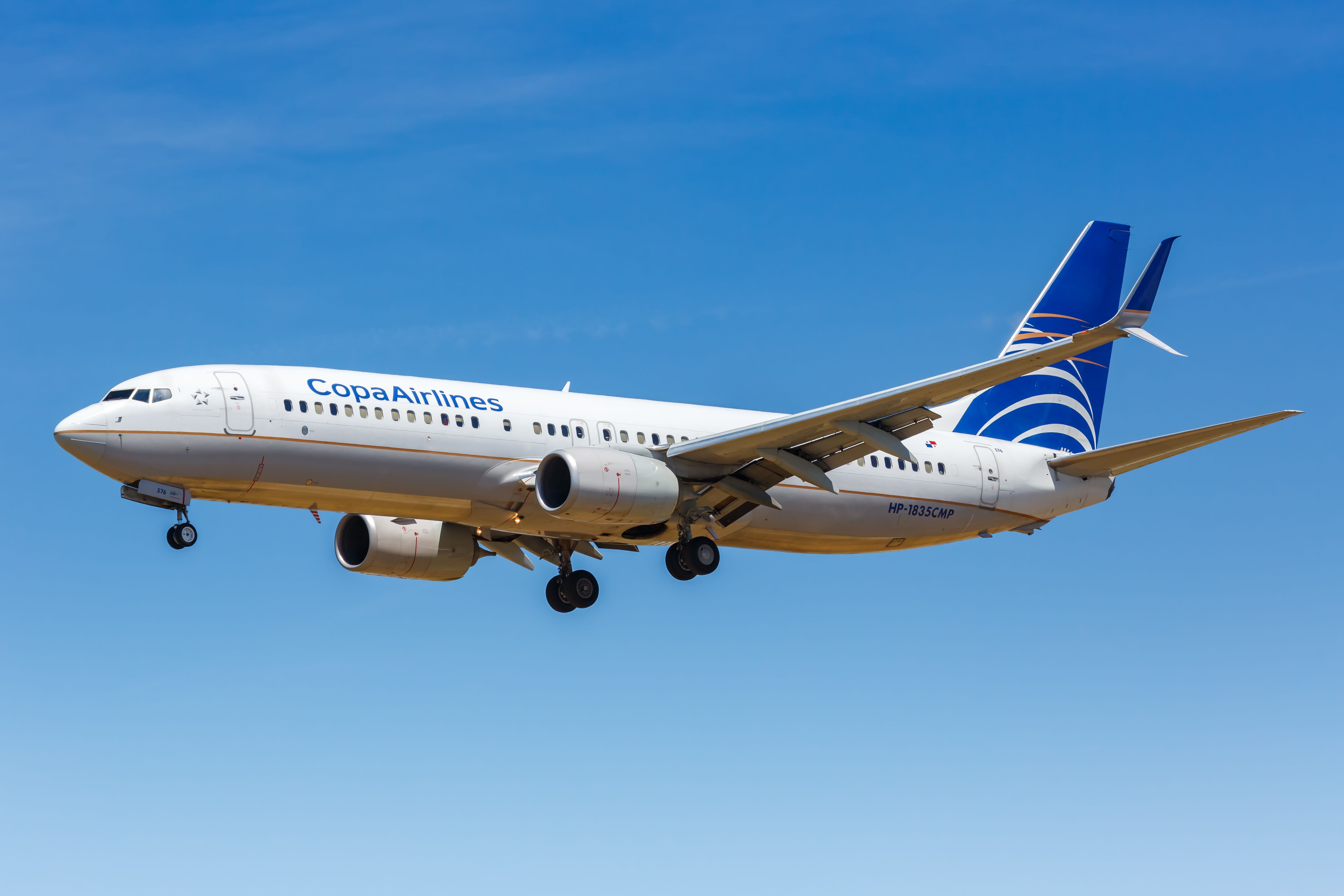 A Copa Airlines Boeing 737-800 airplane