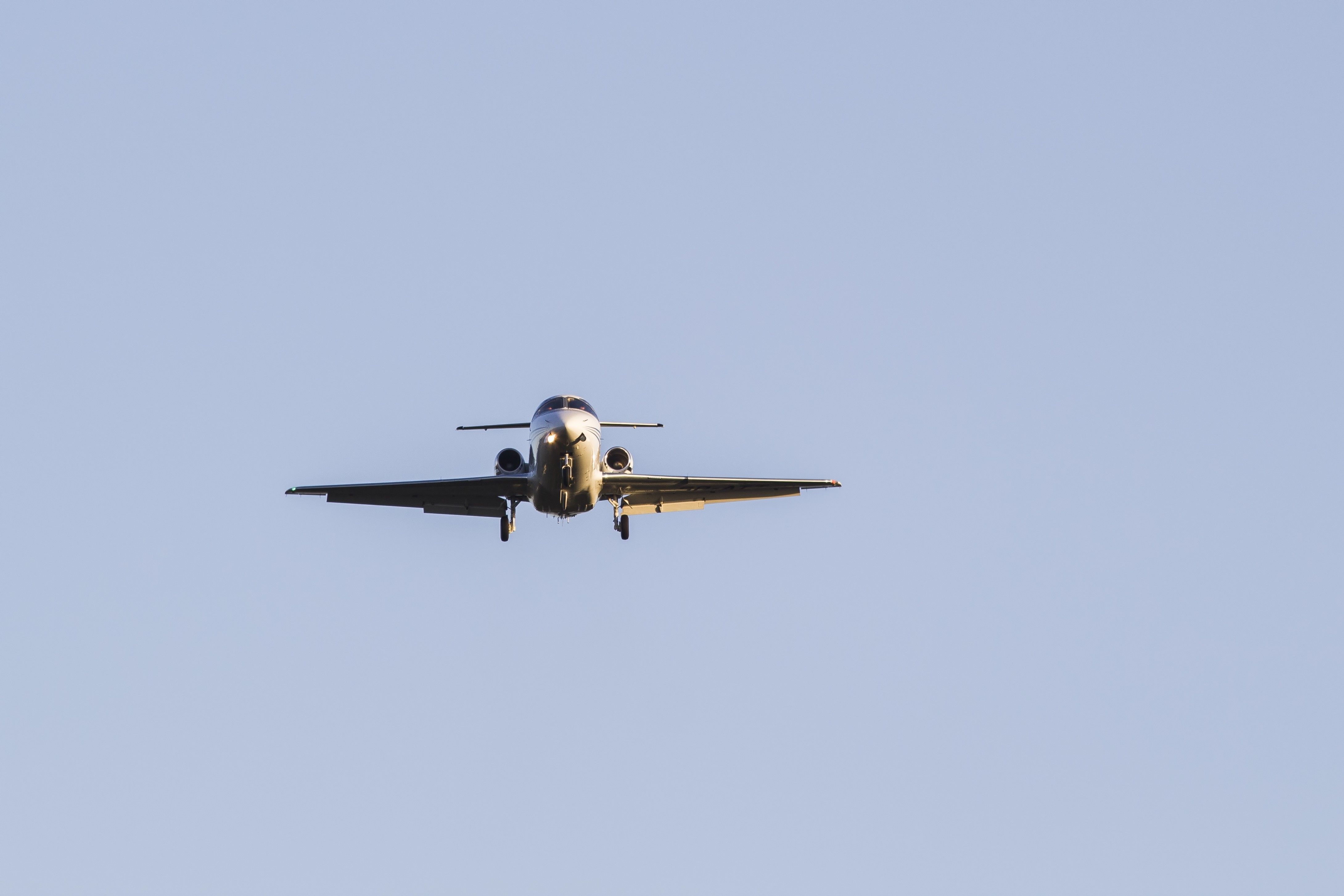 A Beechcraft 400XP Flying in the sky.