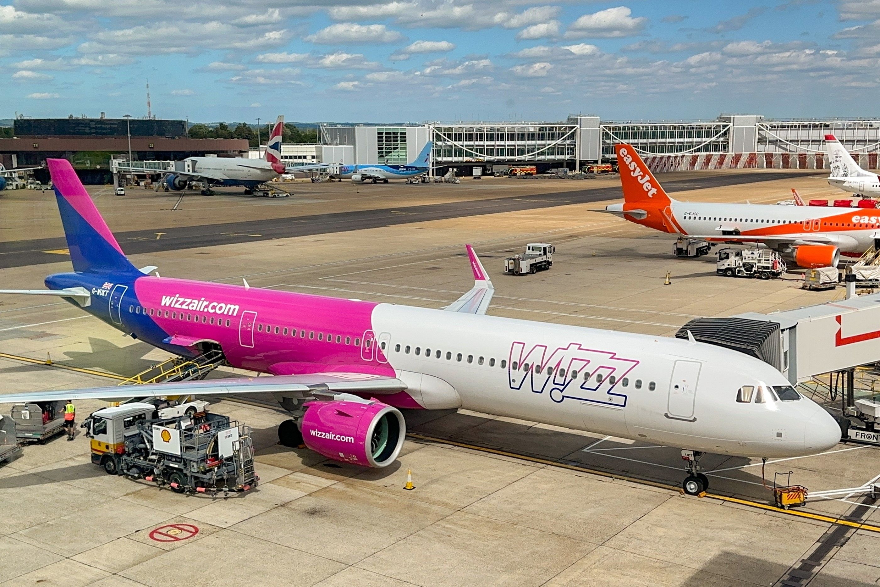 Wizz Air Airbus A321neo Parked At London Gatwick Airport