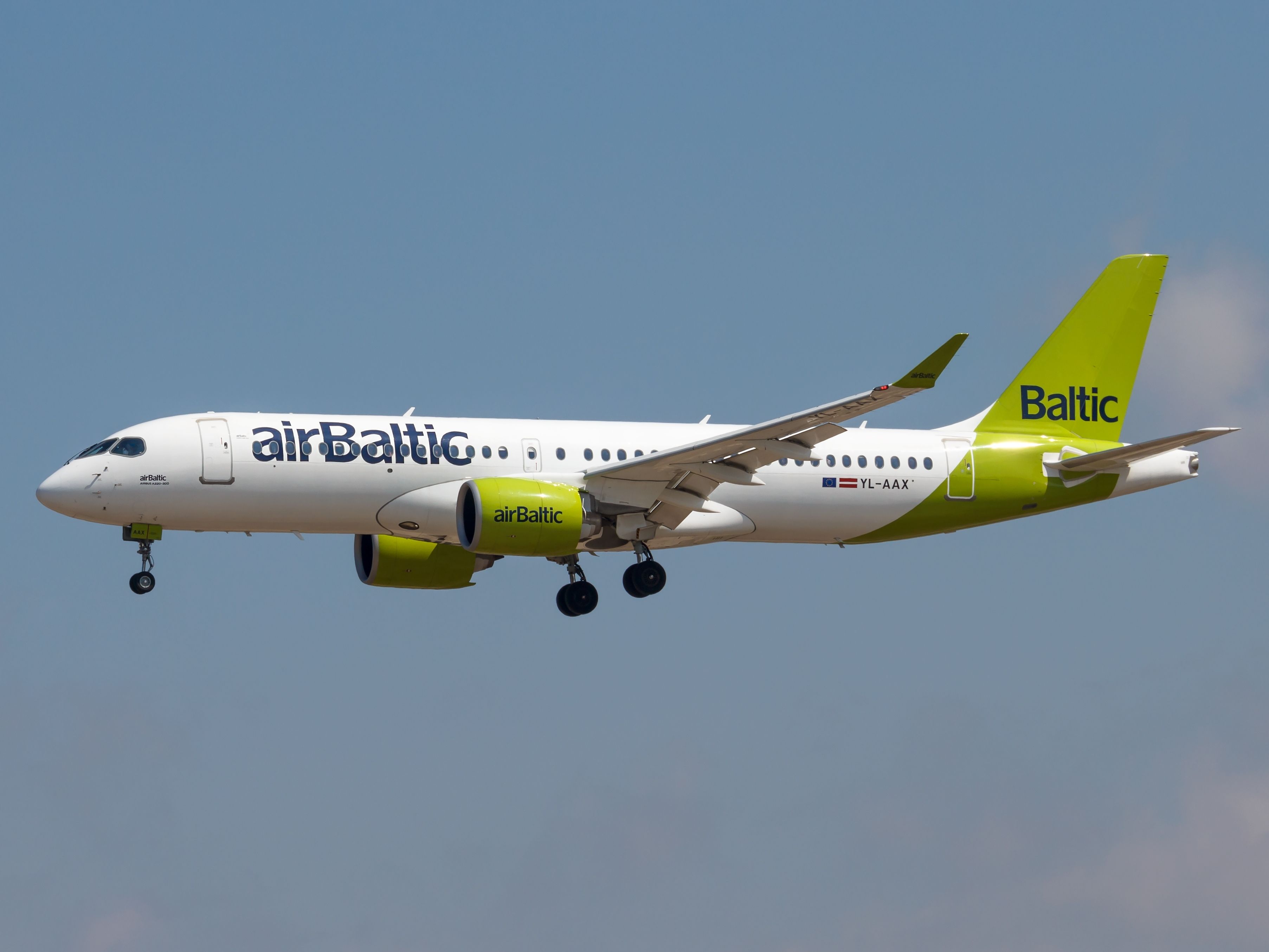 airBaltic Airbus A220 Landing In Istanbul