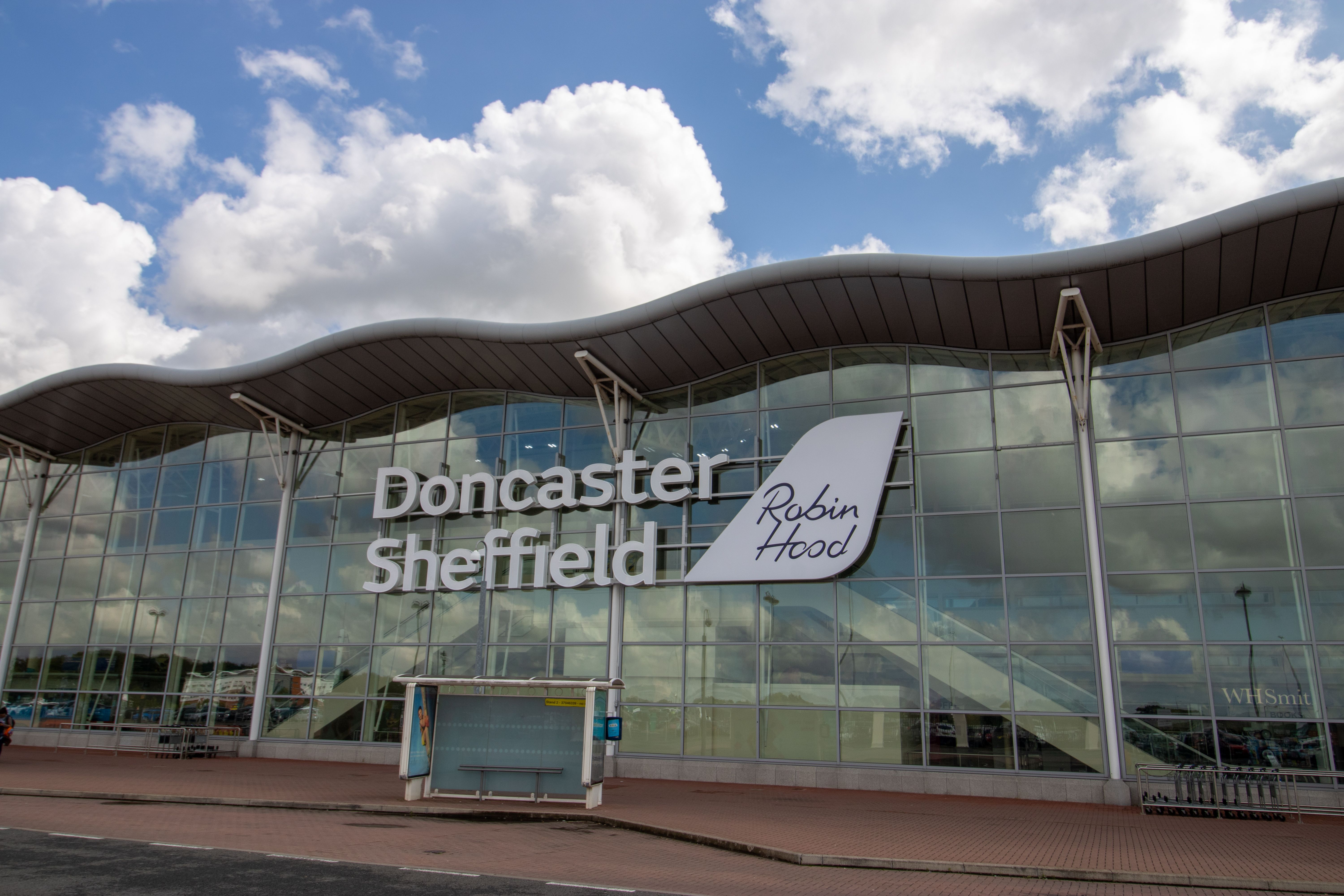 Terminal building of Doncaster Sheffield Airport DSA shutterstock_1481389208
