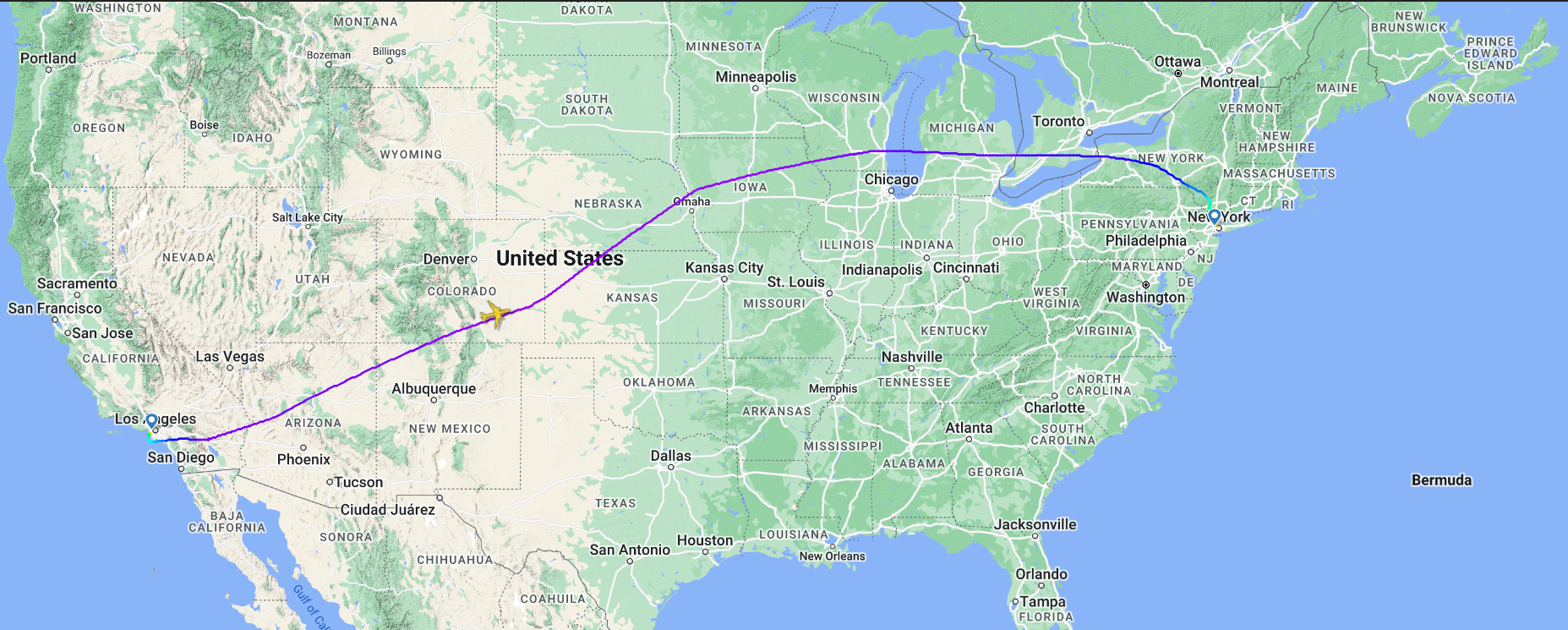 16 Injured When United Airlines - United Airlines Los Angeles Newark Flight Map 