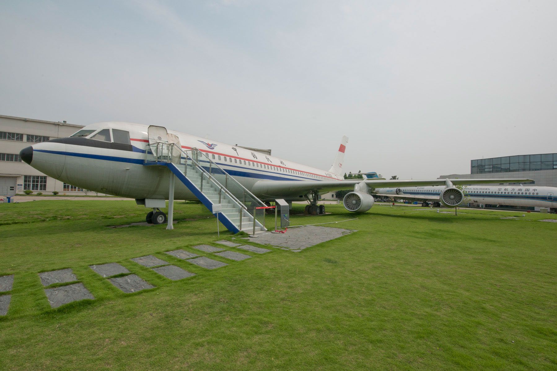 A Shanghai Y-10 on display.