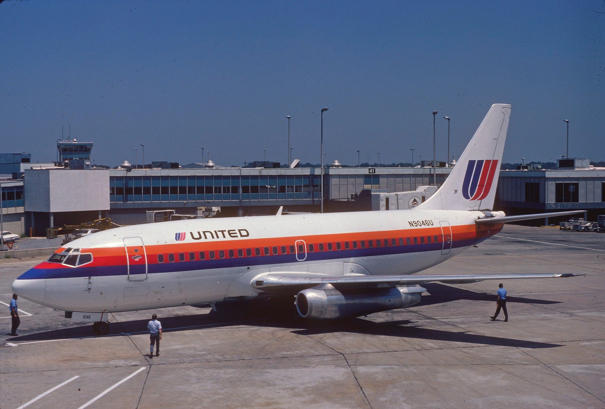 United Airlines Boeing 737-200; N9046U@ATL, August 1978/ BFP