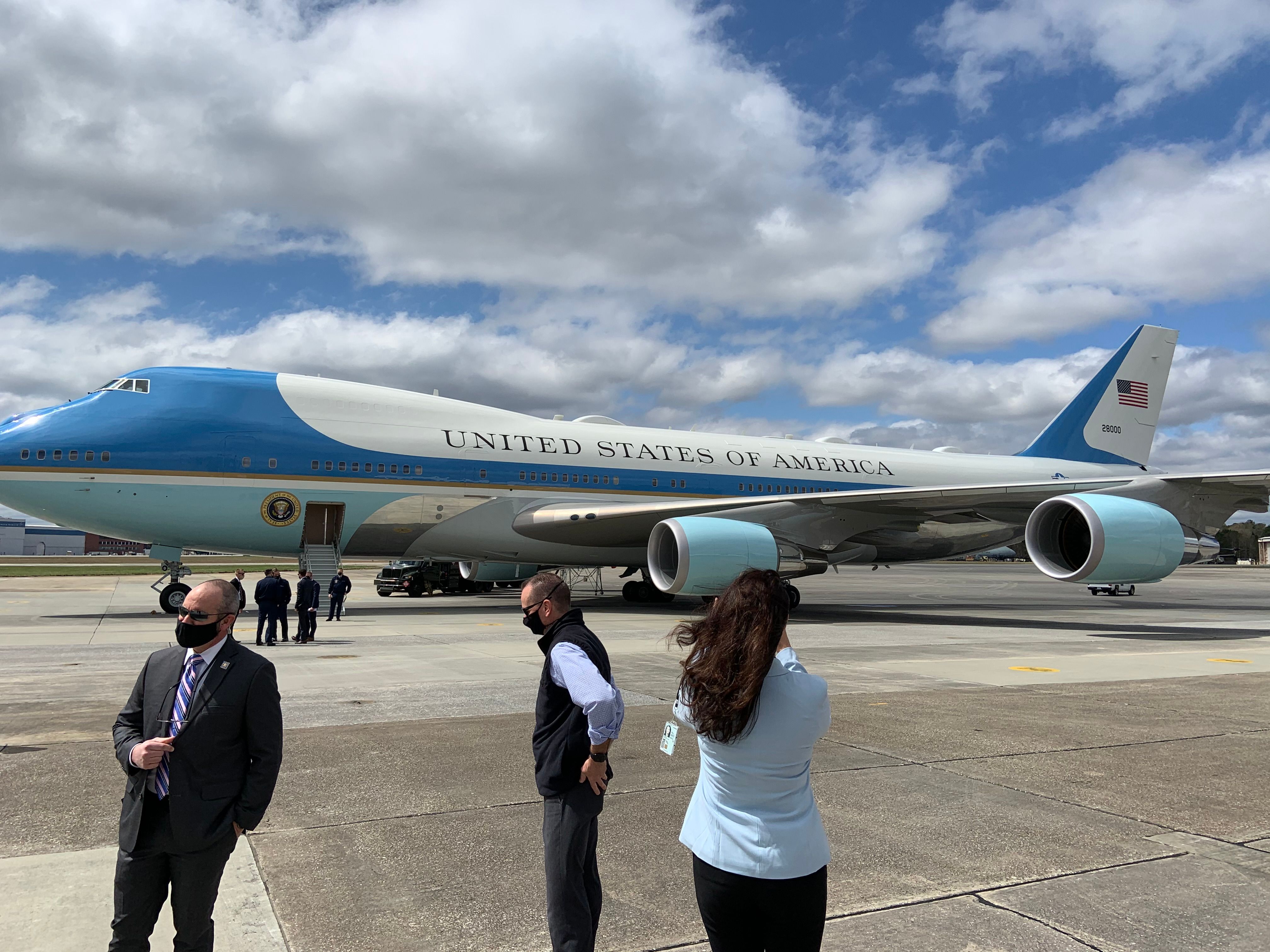 Air Force One at the airport