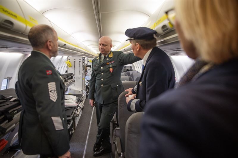 Norwegian Armed Forces aboard the A320neo air hospital