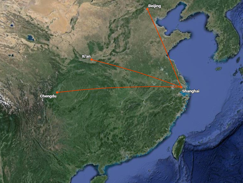 China Eastern Airlines' current 3 C919 routes