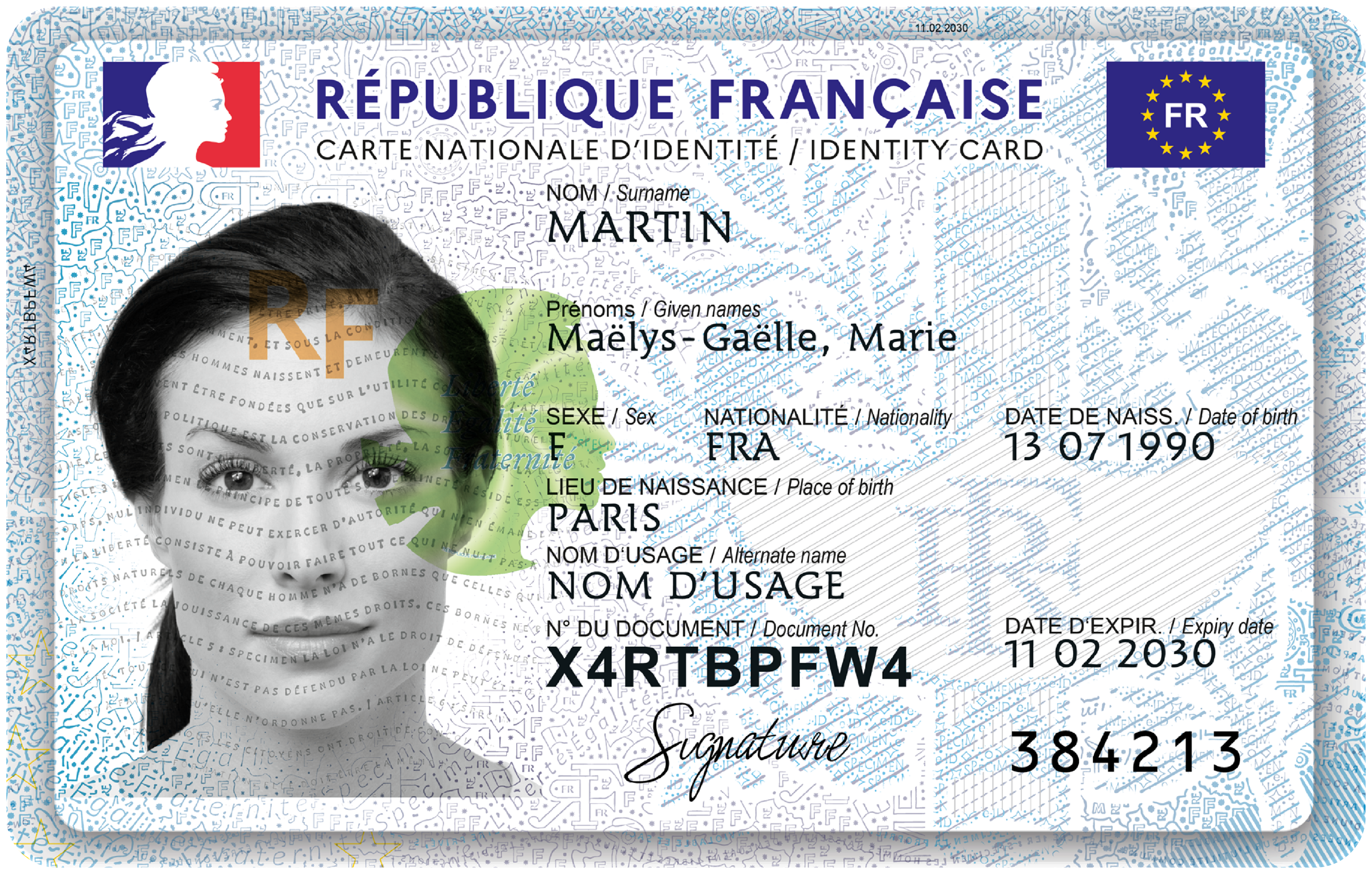France national identity card