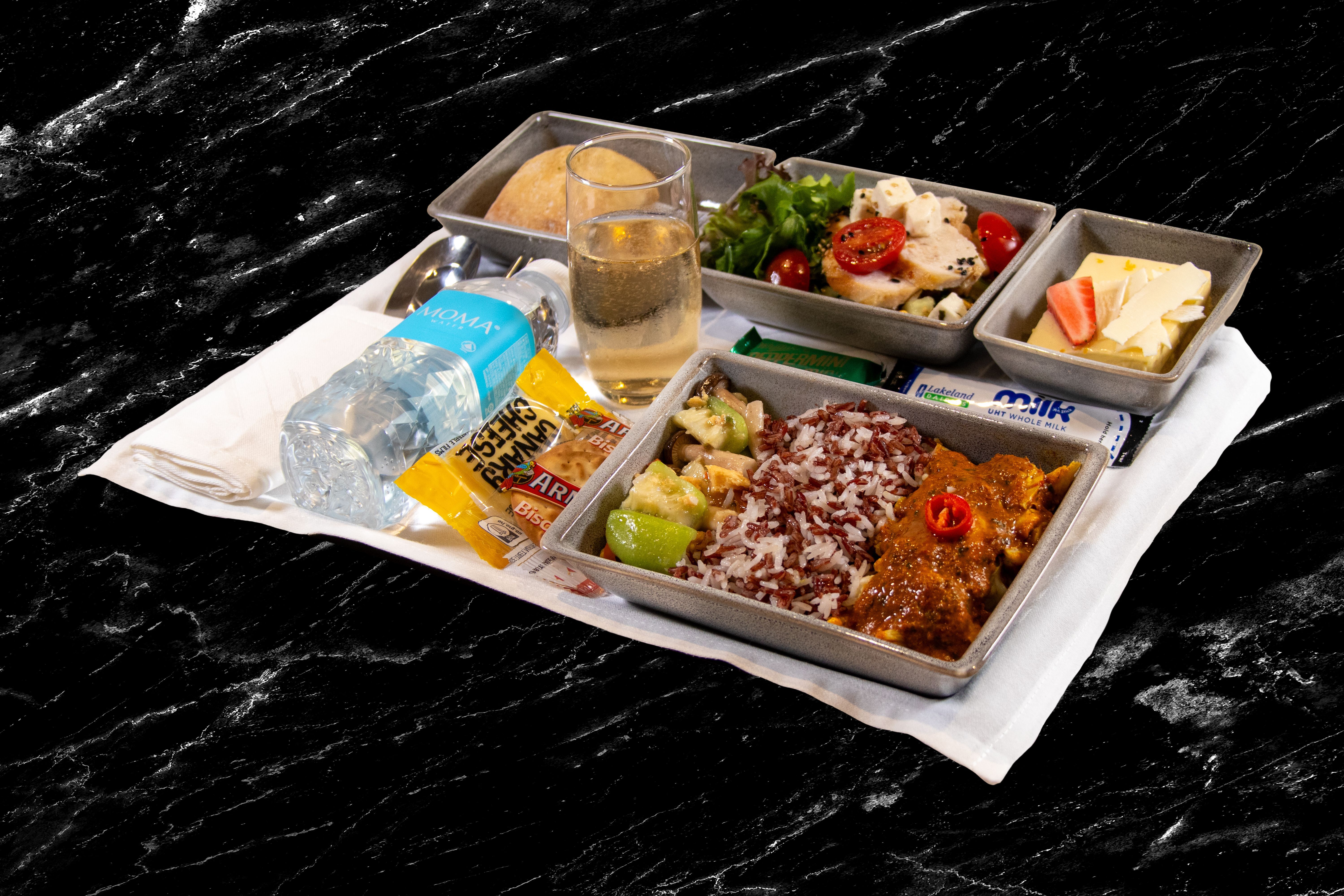 Singapore Airlines new Premium Economy in-flight meal