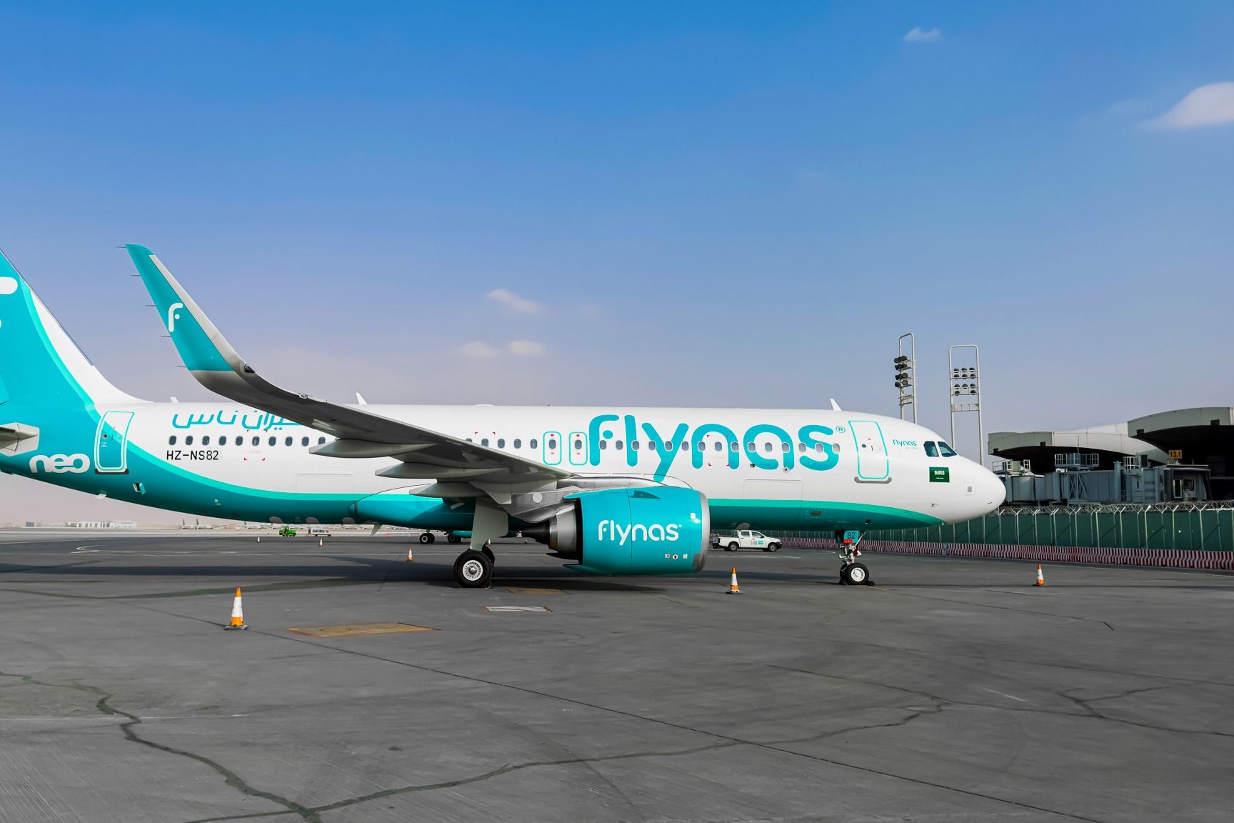 flynas new Airbus A320neo at Riyadh