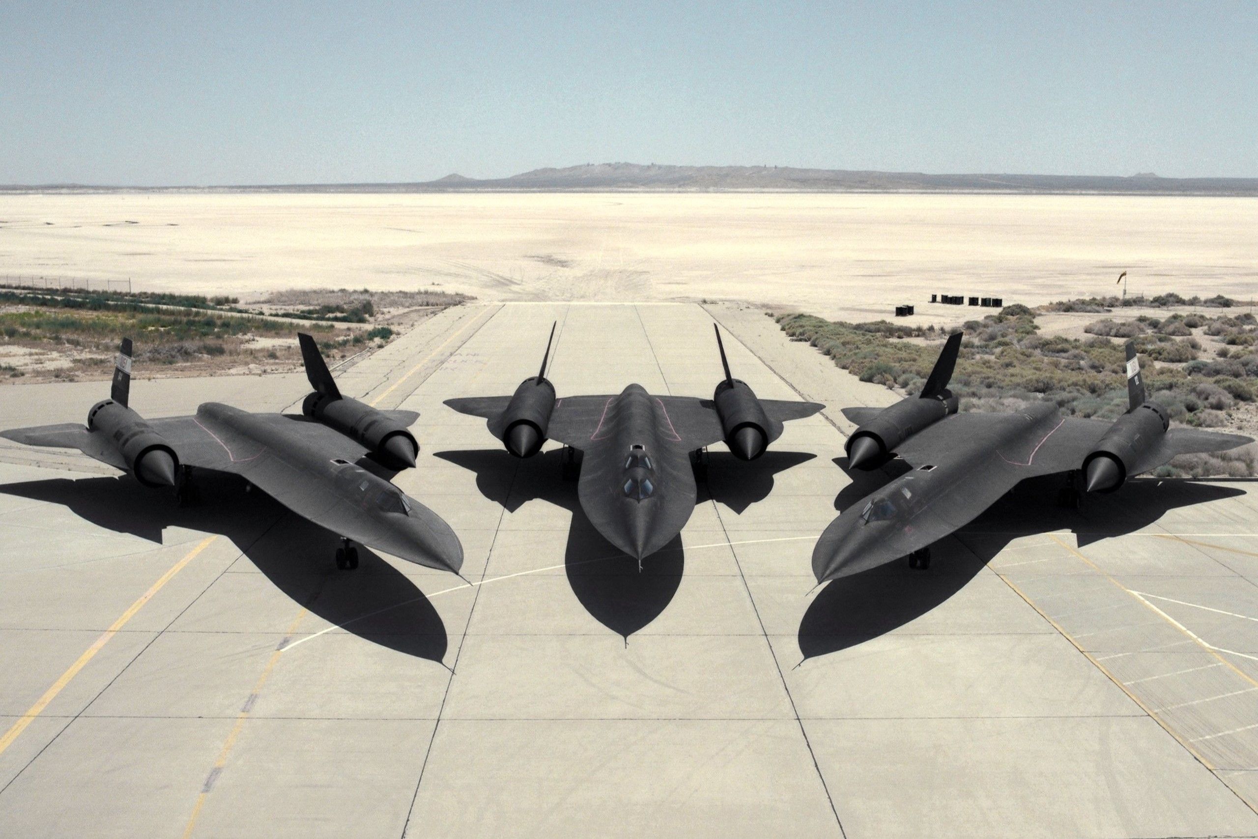 Lockheed SR-71s Parked