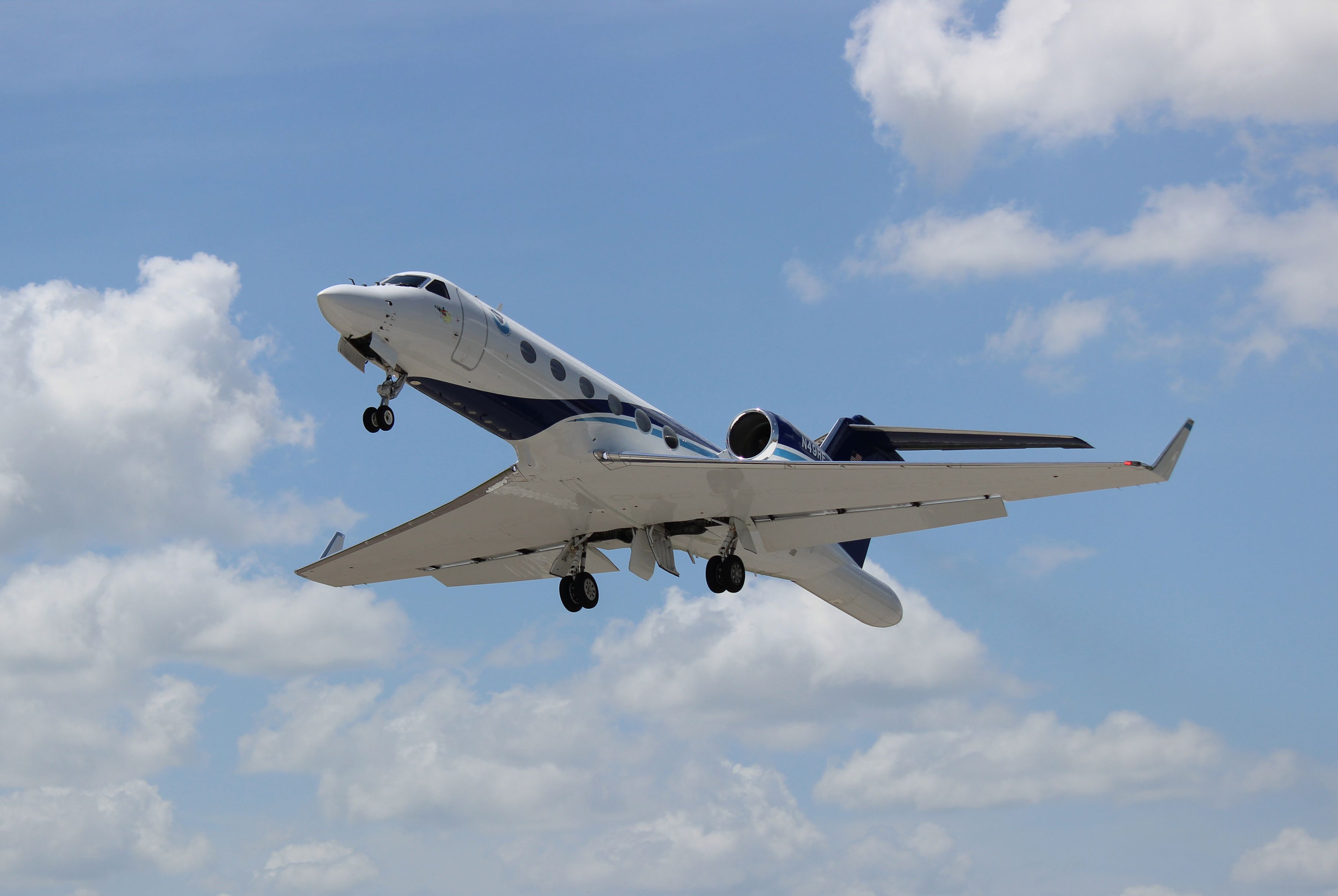 NOAA Gulfstream IV-SP taking off from Lakeland Linder Regional Airport in August 2017_NOAA photo by LT Kevin Doremus