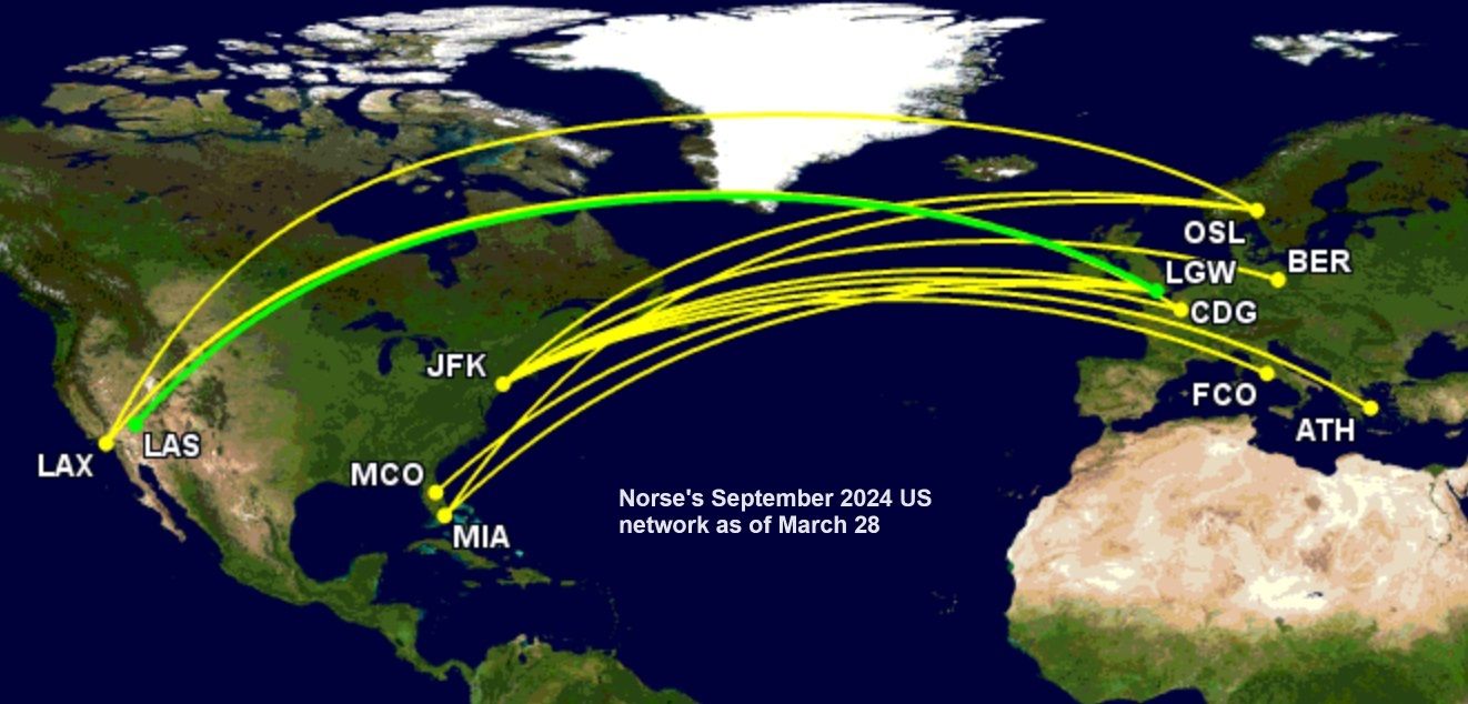Norse US network Sept 2024