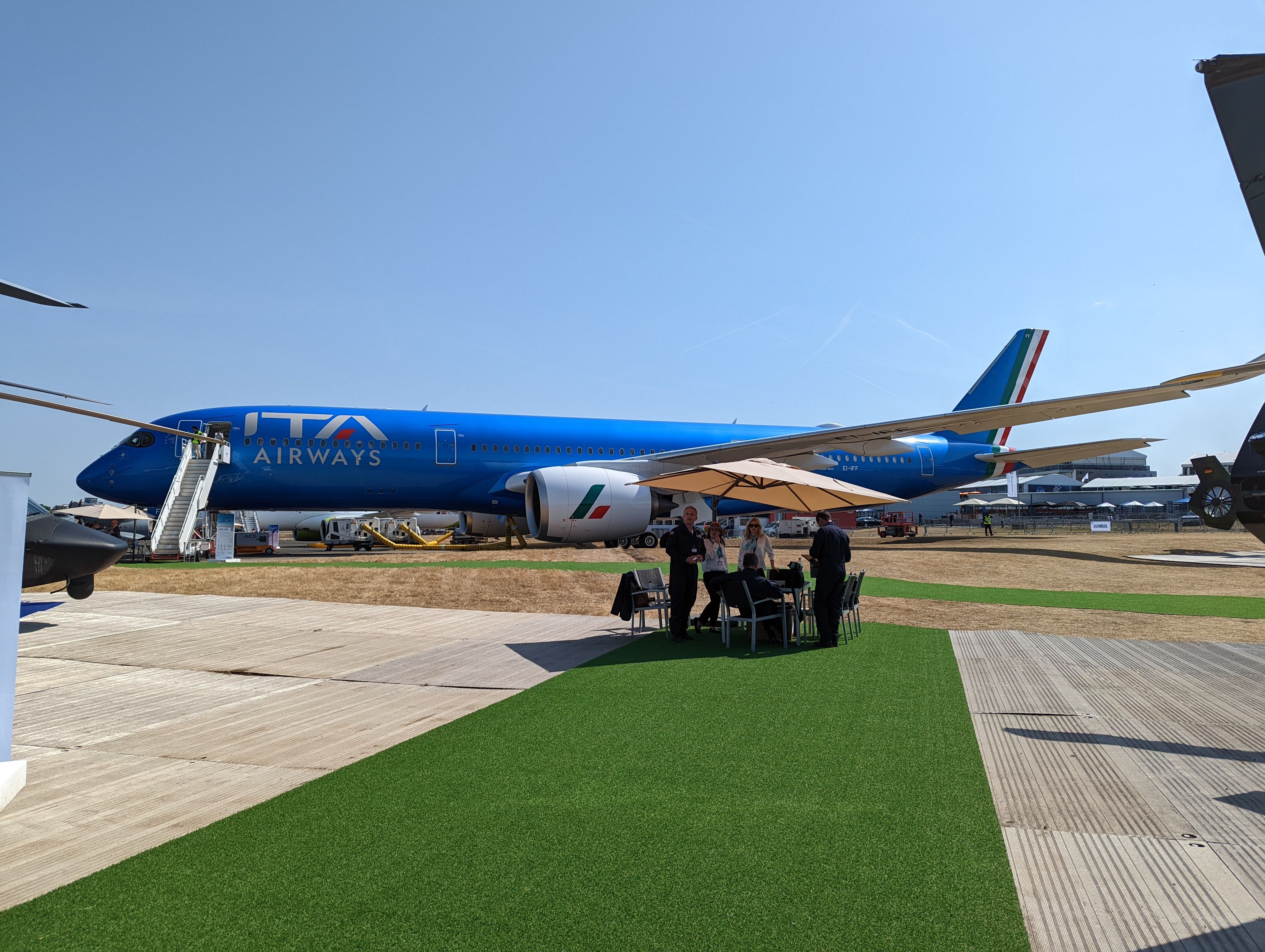 ITA Airways A350 on display 