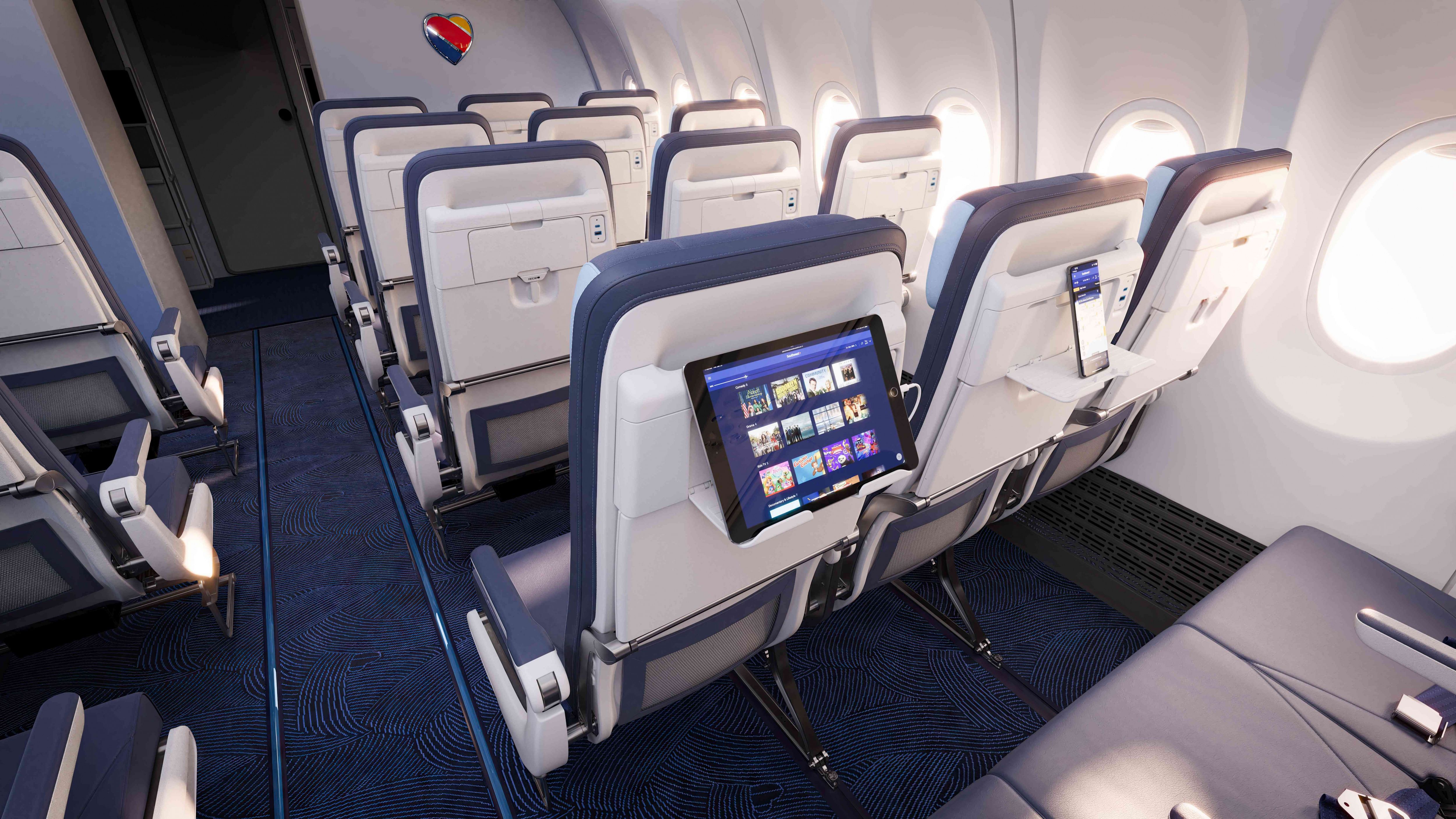 RECARO Southwest Airlines seatback design