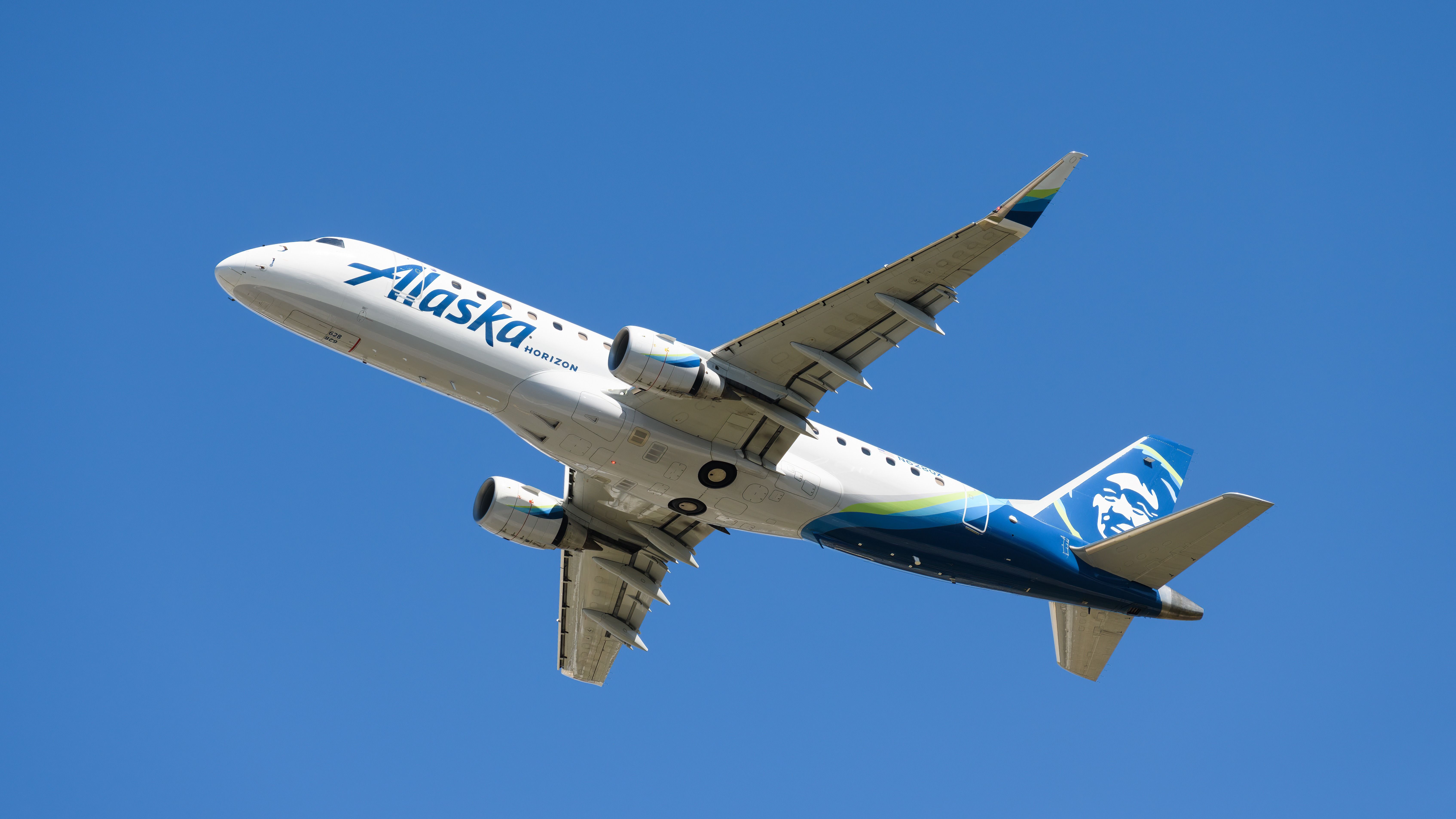 Alaska Airlines Embraer E175 shutterstock_1992783452 