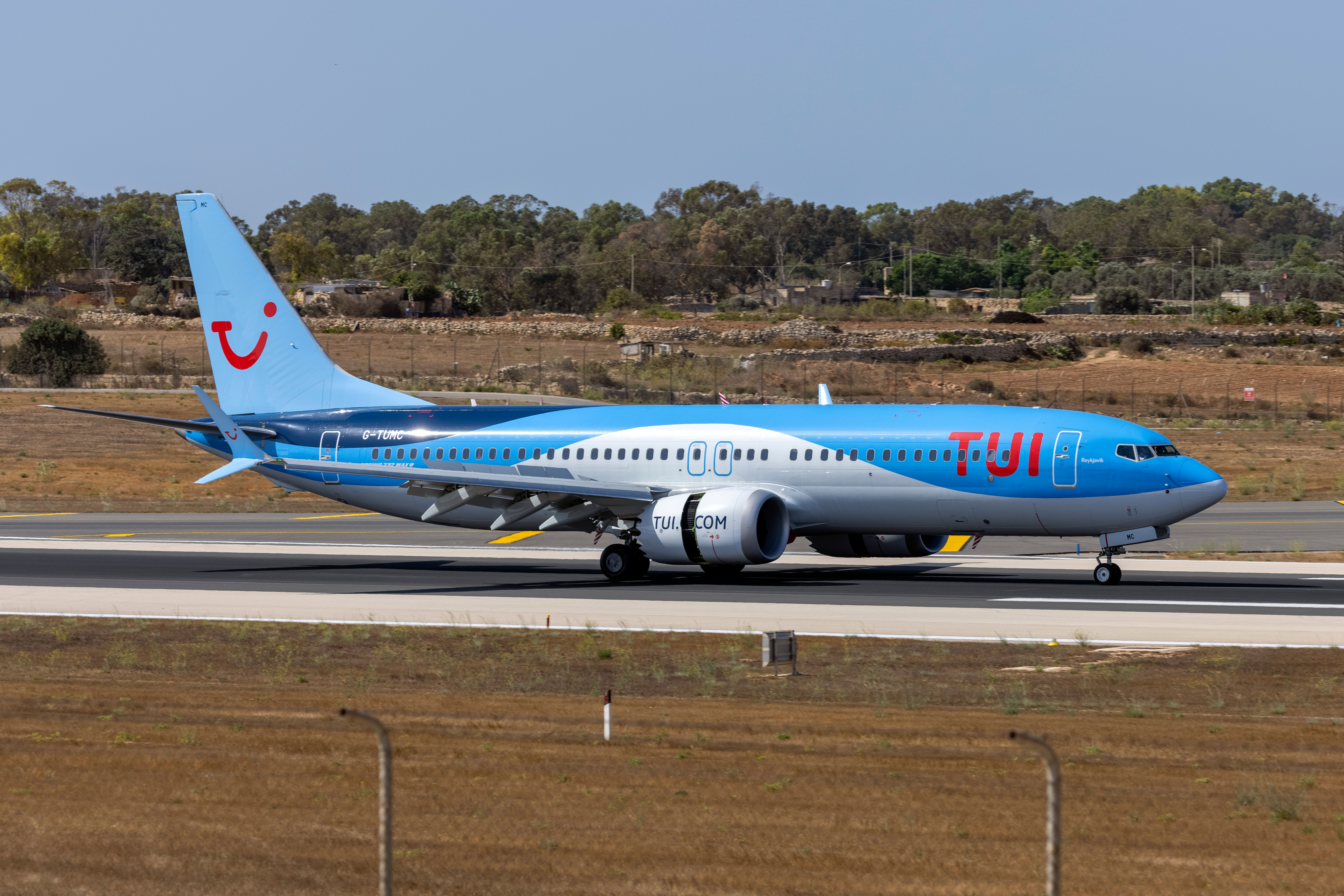 TUIfly Boeing 737 MAX 8 on runway