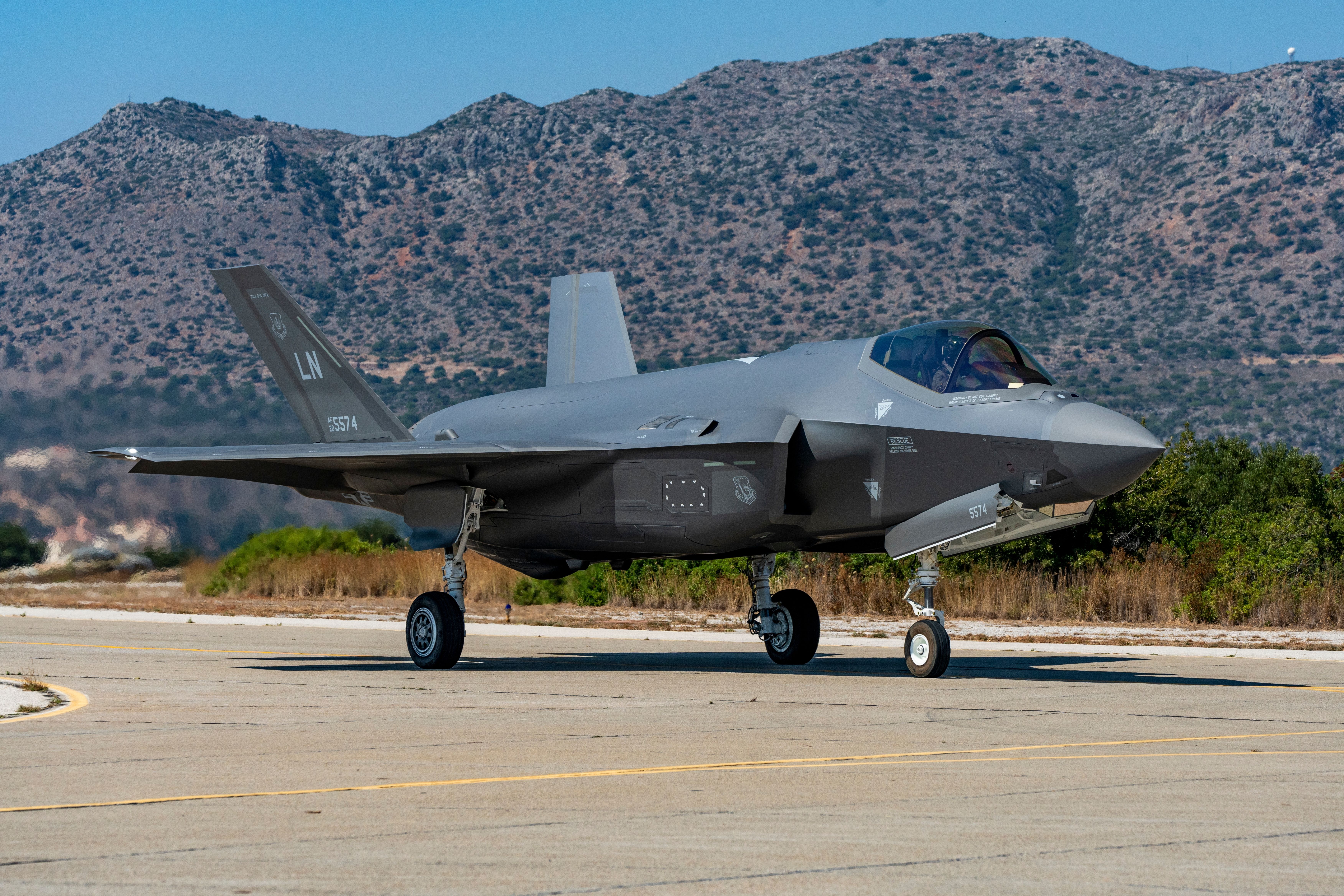 F-35A on the runway