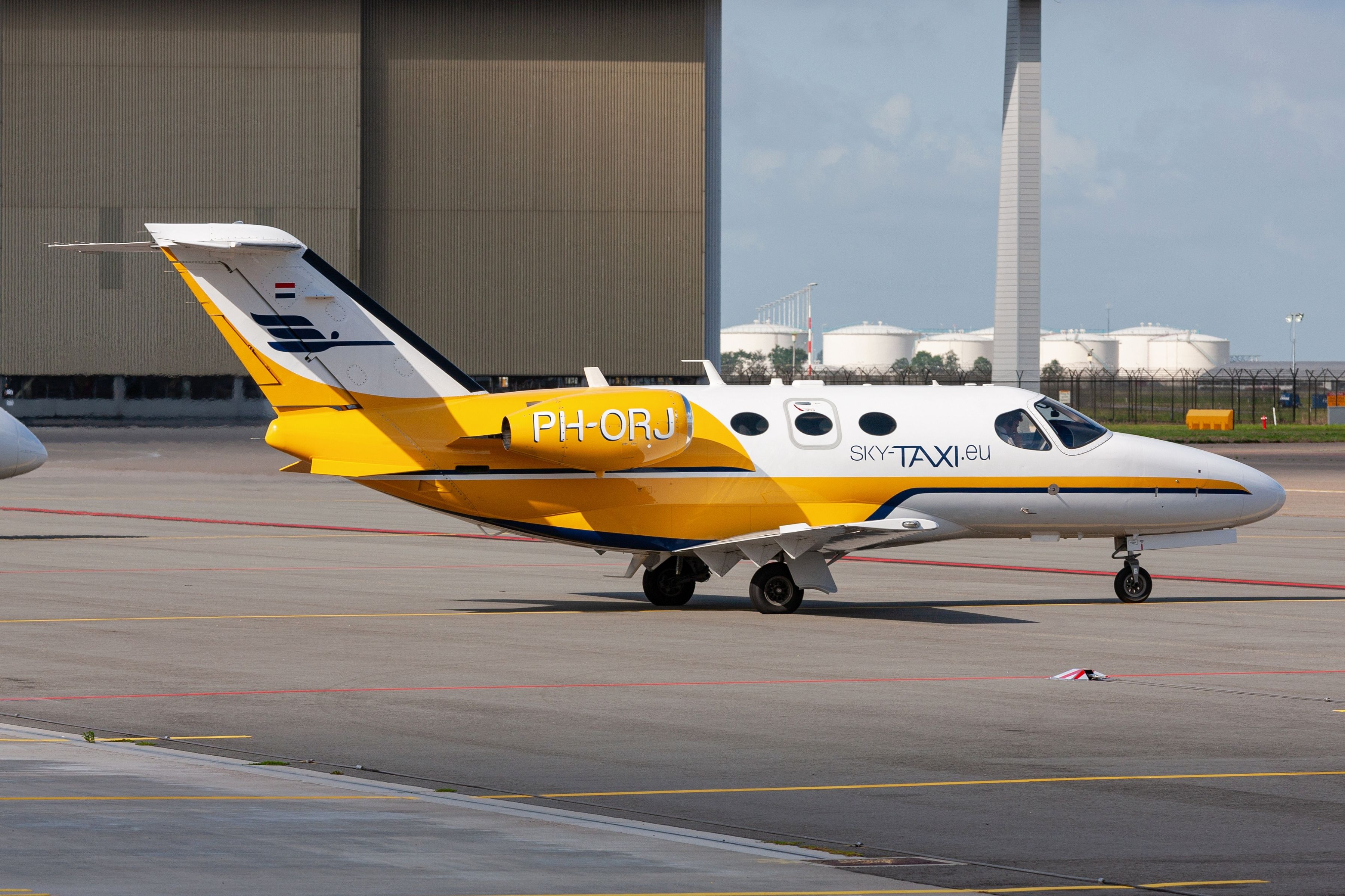 Dutch Sky Taxi Cessna 510 Citation Mustang with registration PH-ORJ at Amsterdam Airport Schiphol