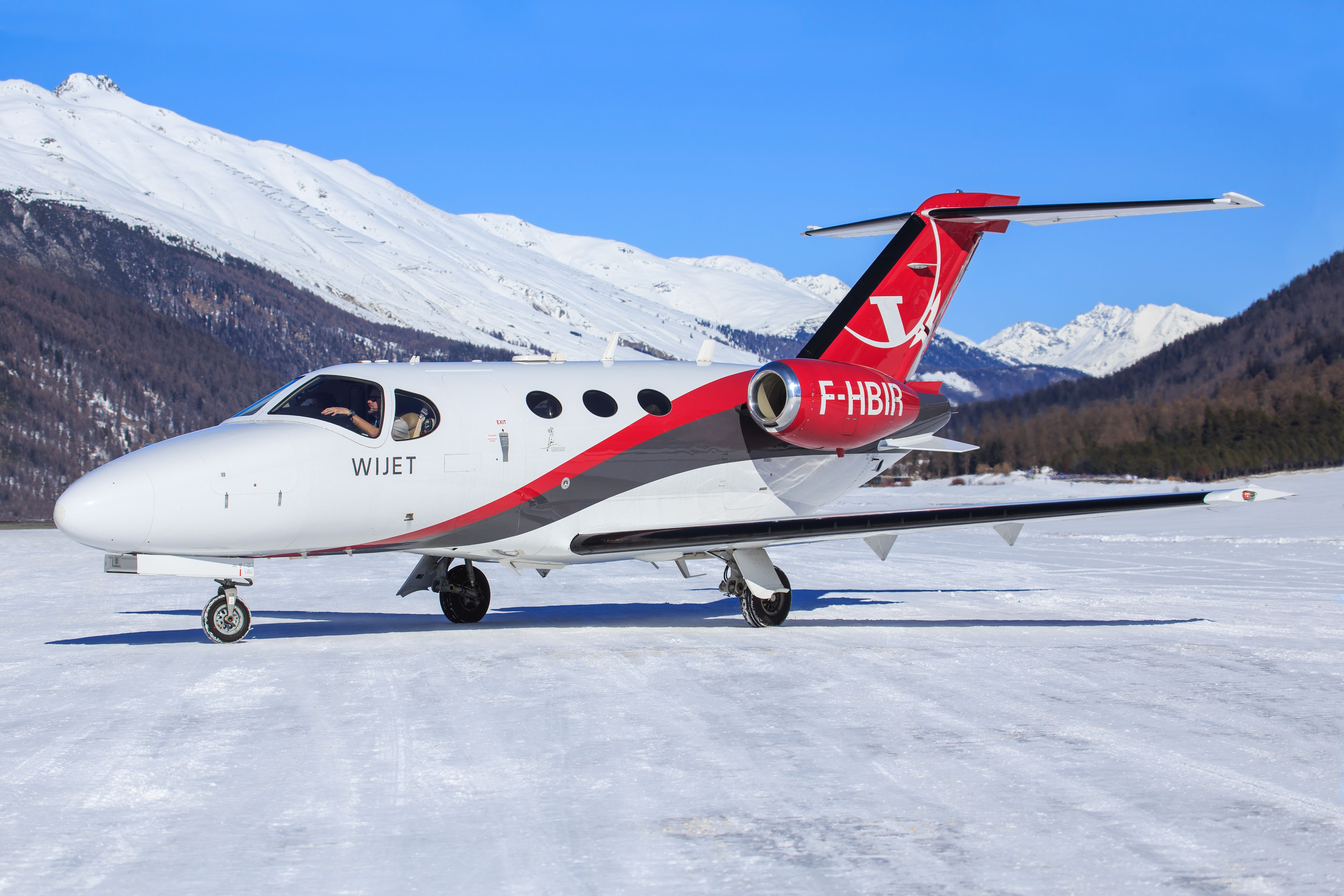 Cessna 510 Citation Mustang at Engadin Airport in Samedan/Switzerland