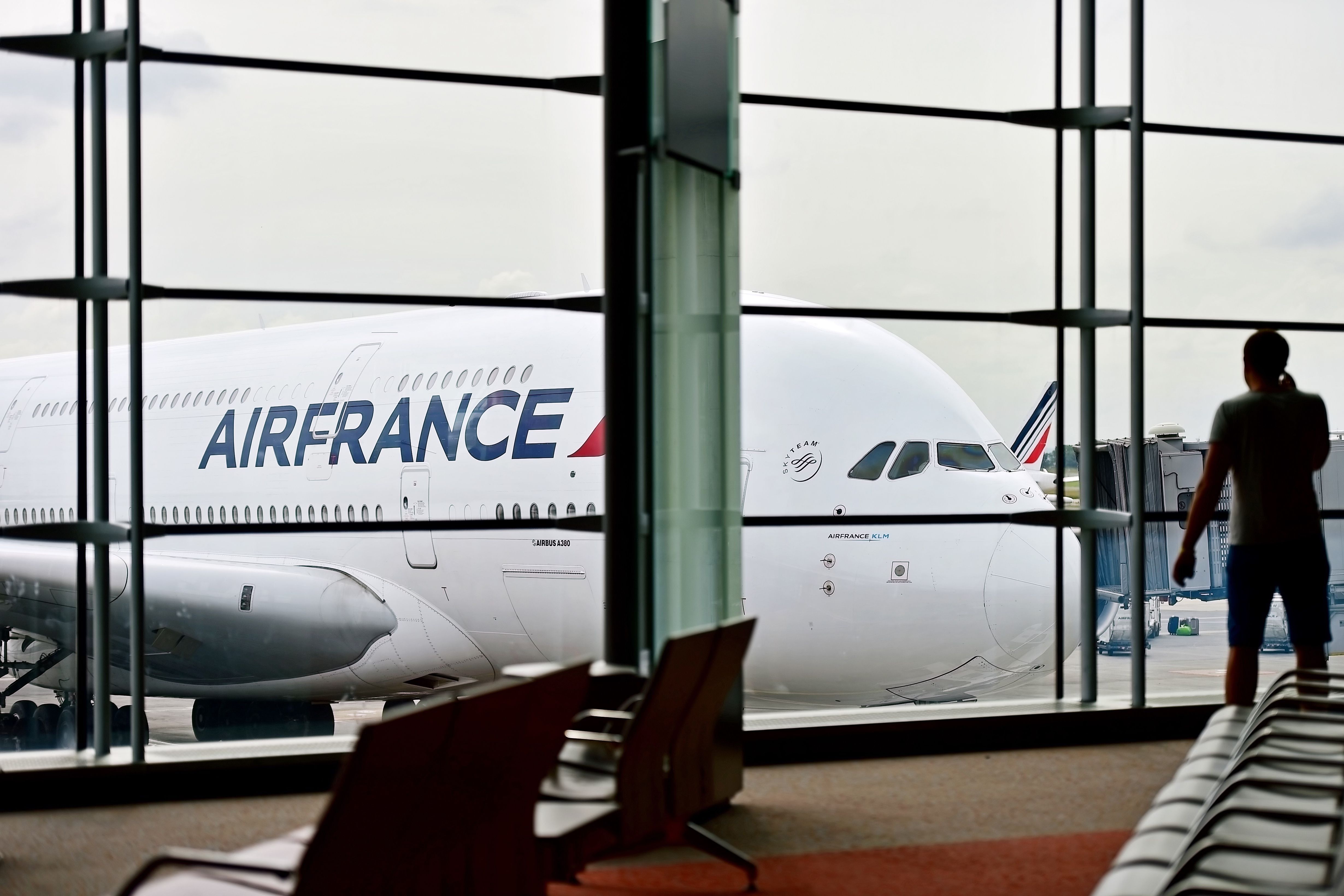 Air France A380 at gate