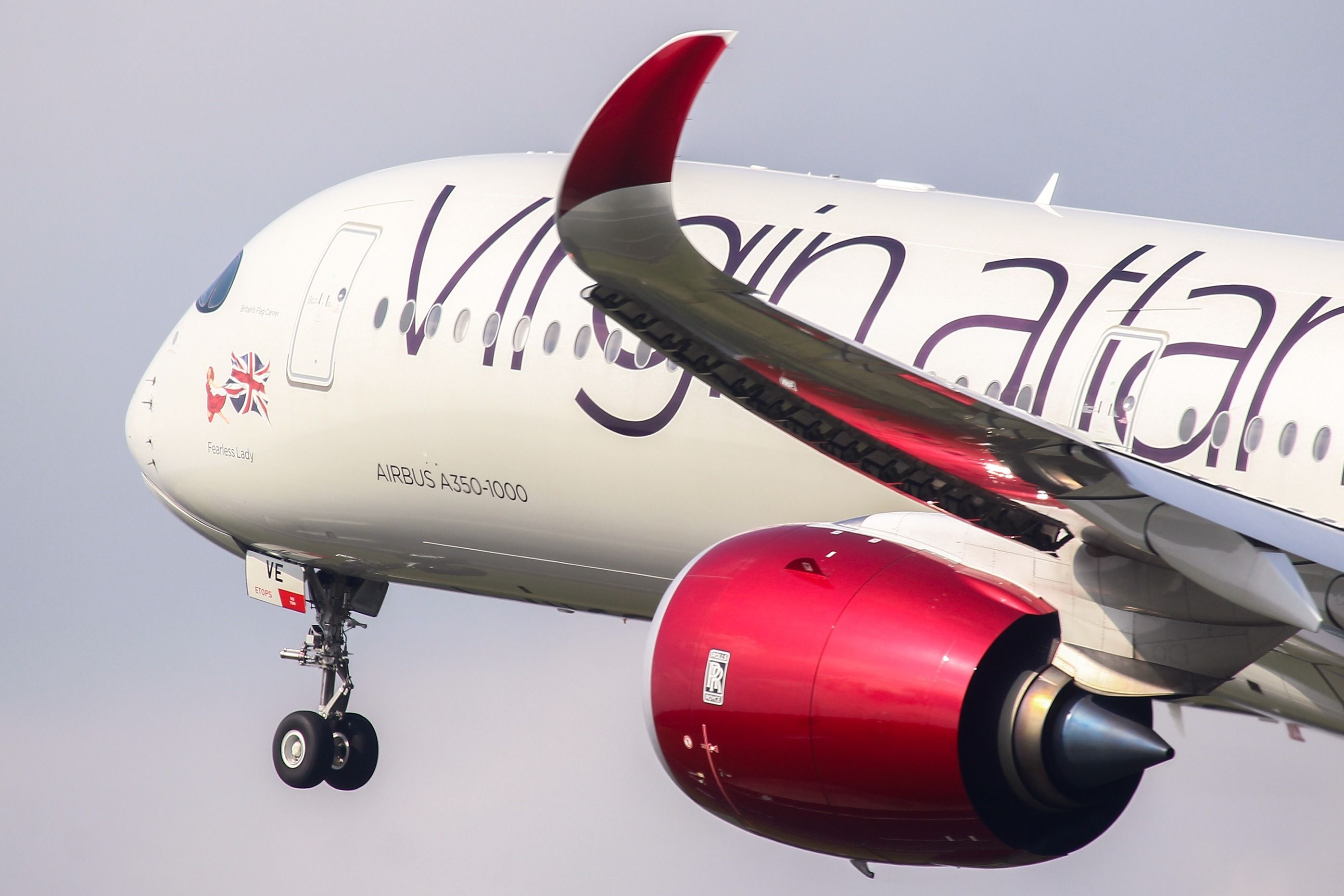 Virgin Atlantic Airbus A350-1000 departing shutterstock_2209629367