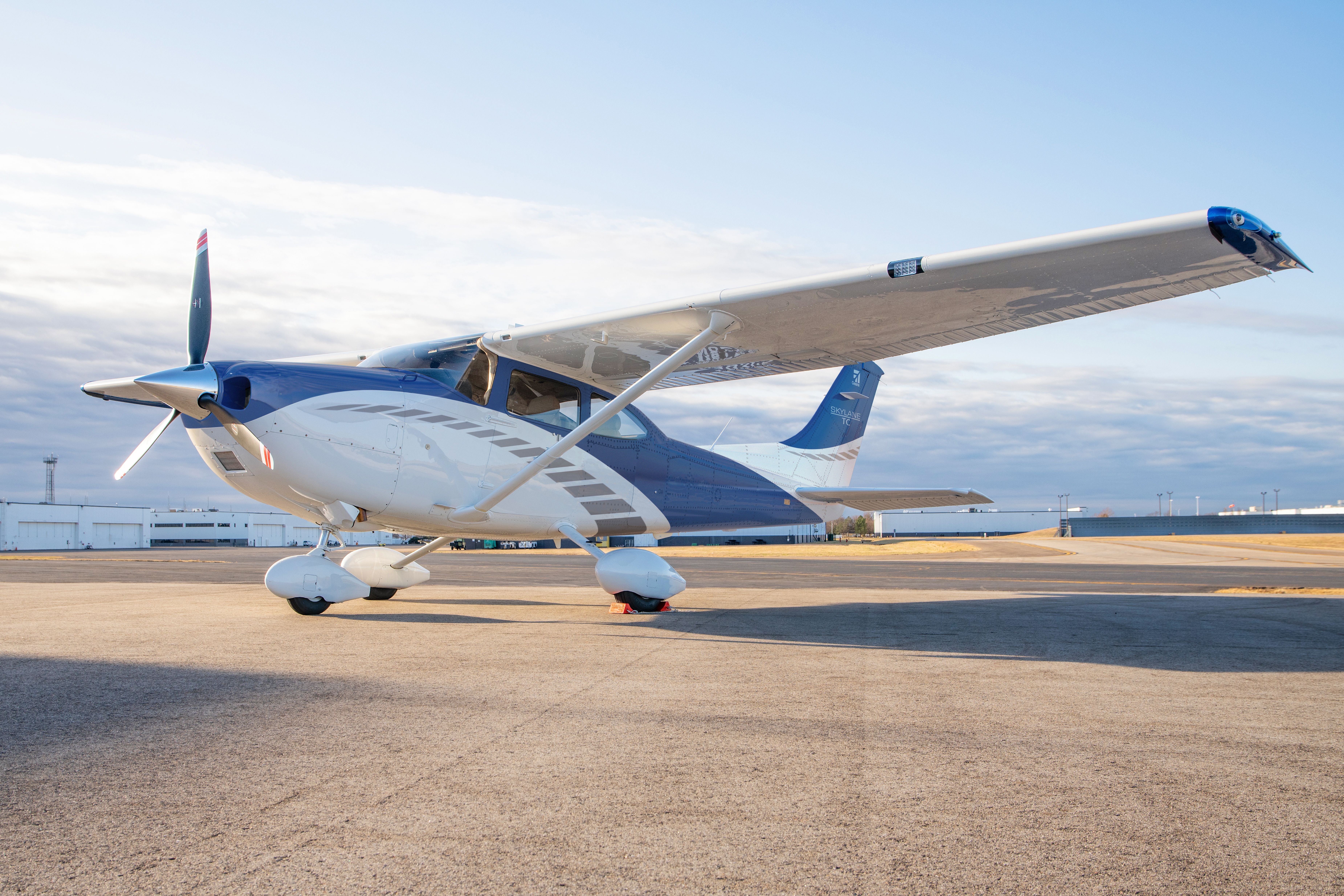 Cessna Turbo Skylane sitting on a tarmac