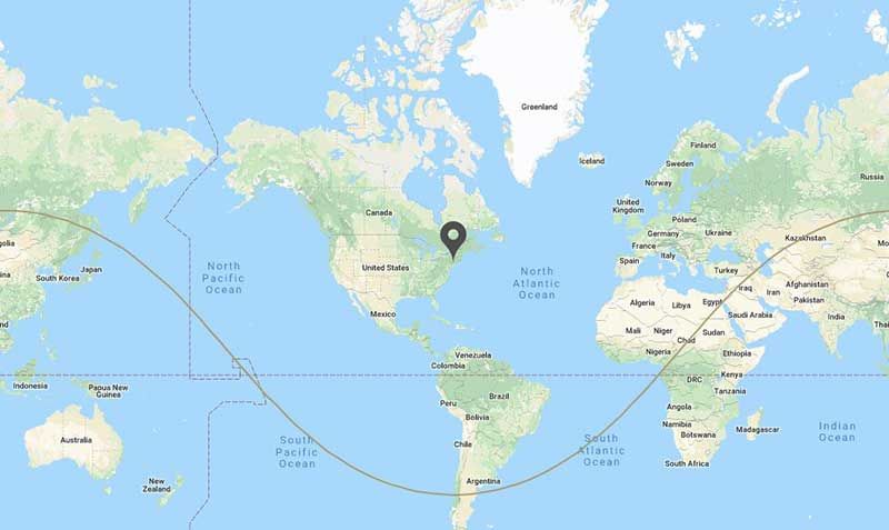 Dassault Falcon 7X Range map