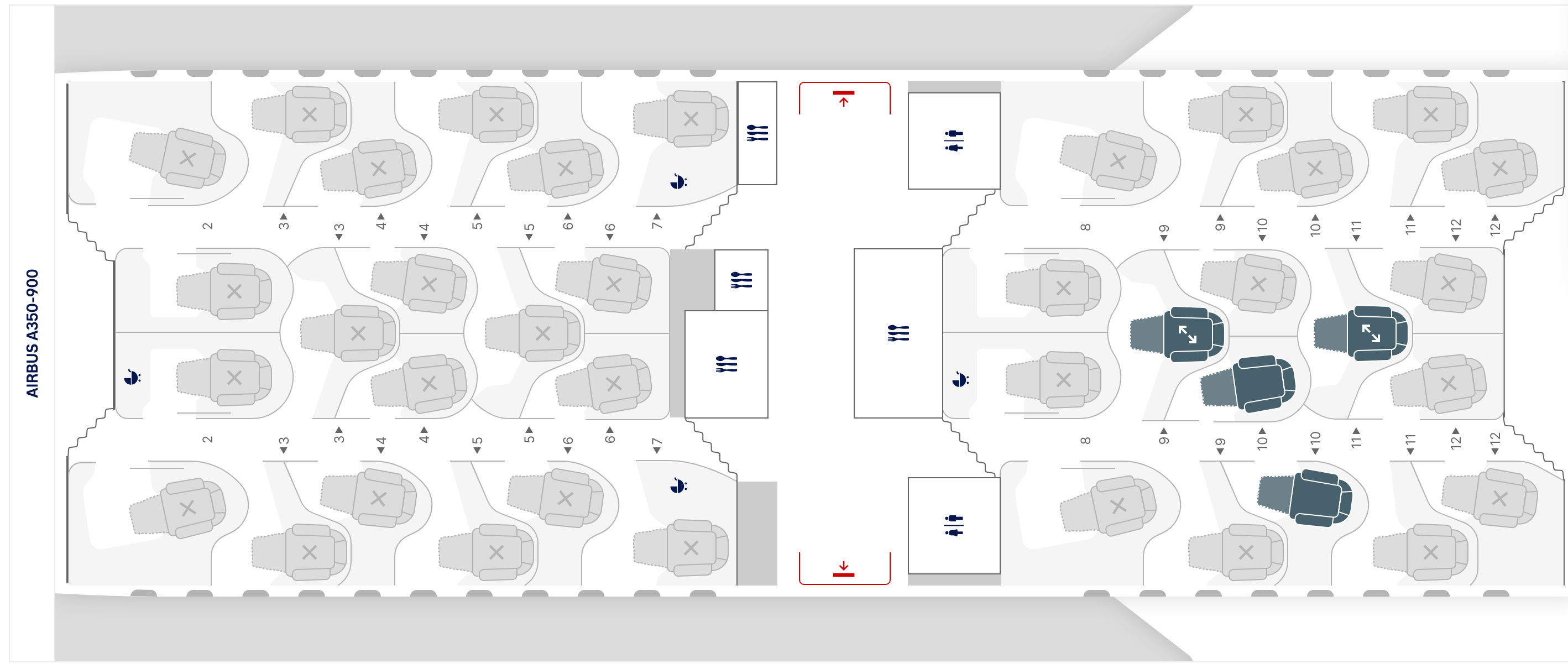 Lufthansa A350-900 Allegris Seat Map