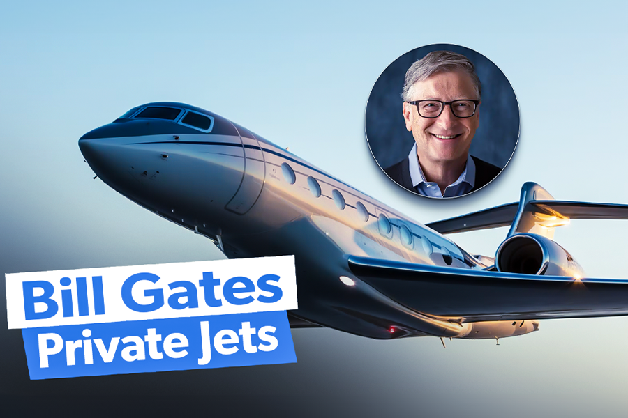 Bill Gates Private Jet Custom Thumbnail