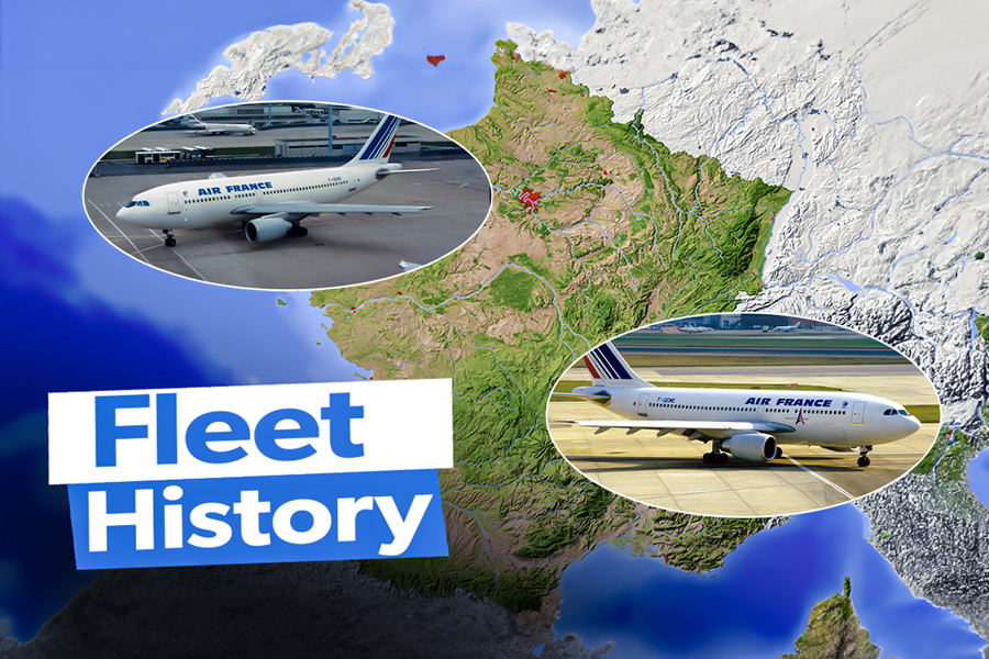Air France Airbus A310 Fleet History