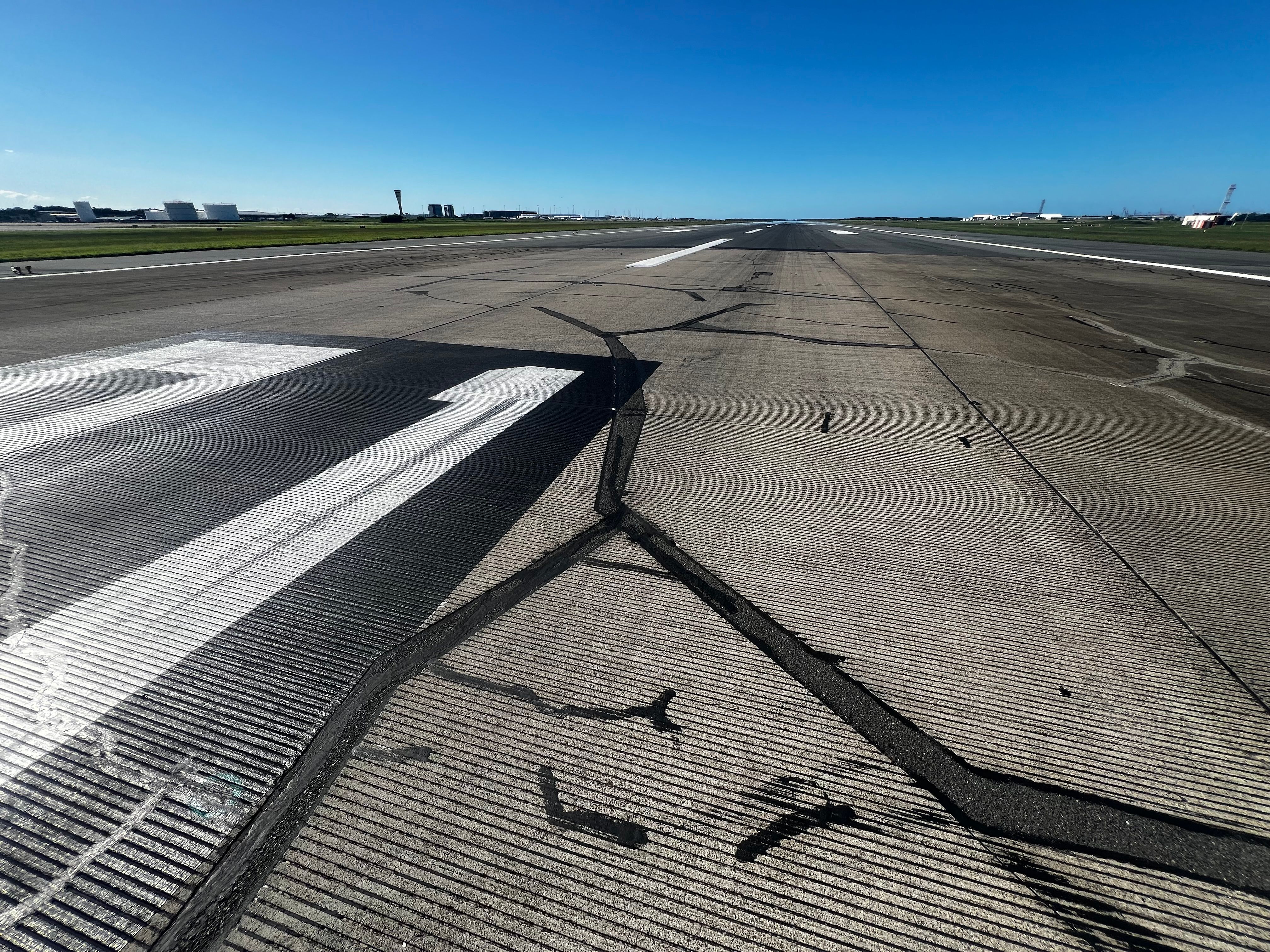Brisbane Airport original runway existing threshold
