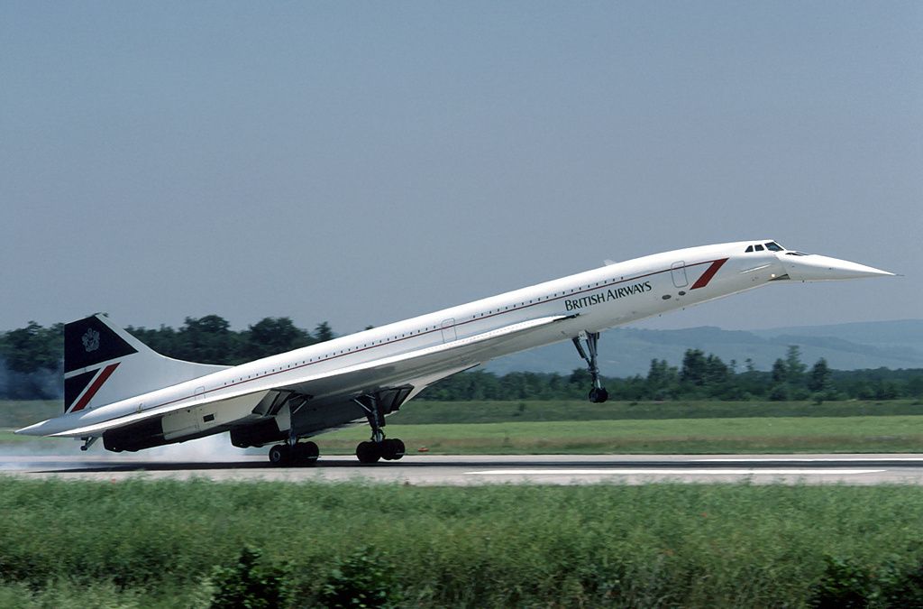 British Airways Concorde taking off