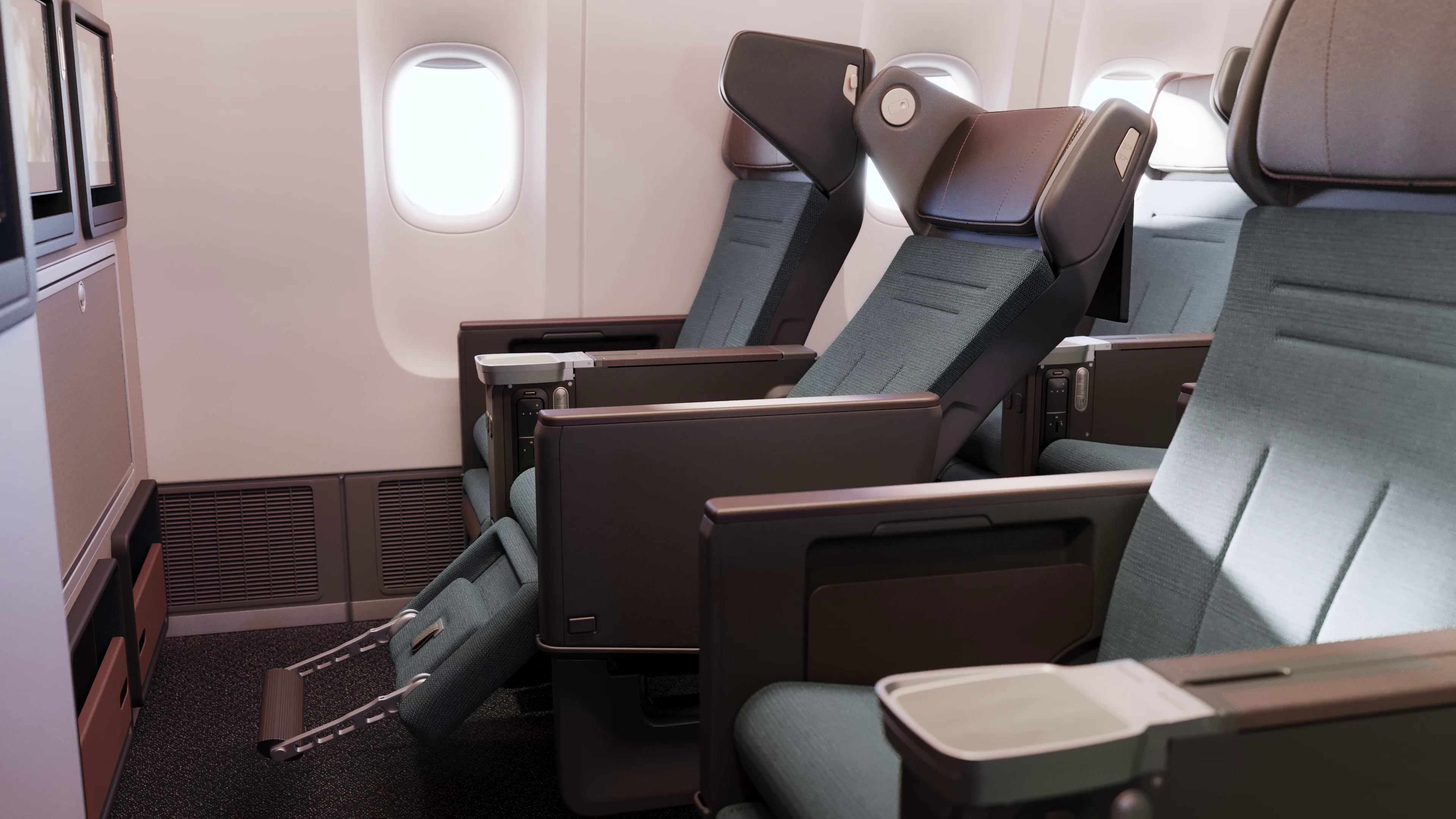 Cathay 777 Premium Economy seat