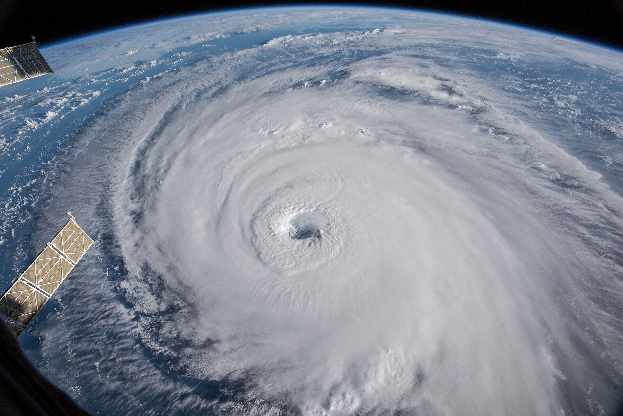 Hurrican Florence seen from the International space station.