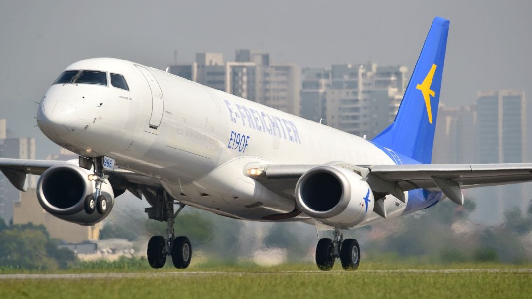 Embraer E190F Conversion Conducts Maiden Flight