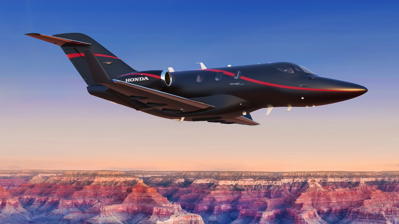 hondajet elite ii in black