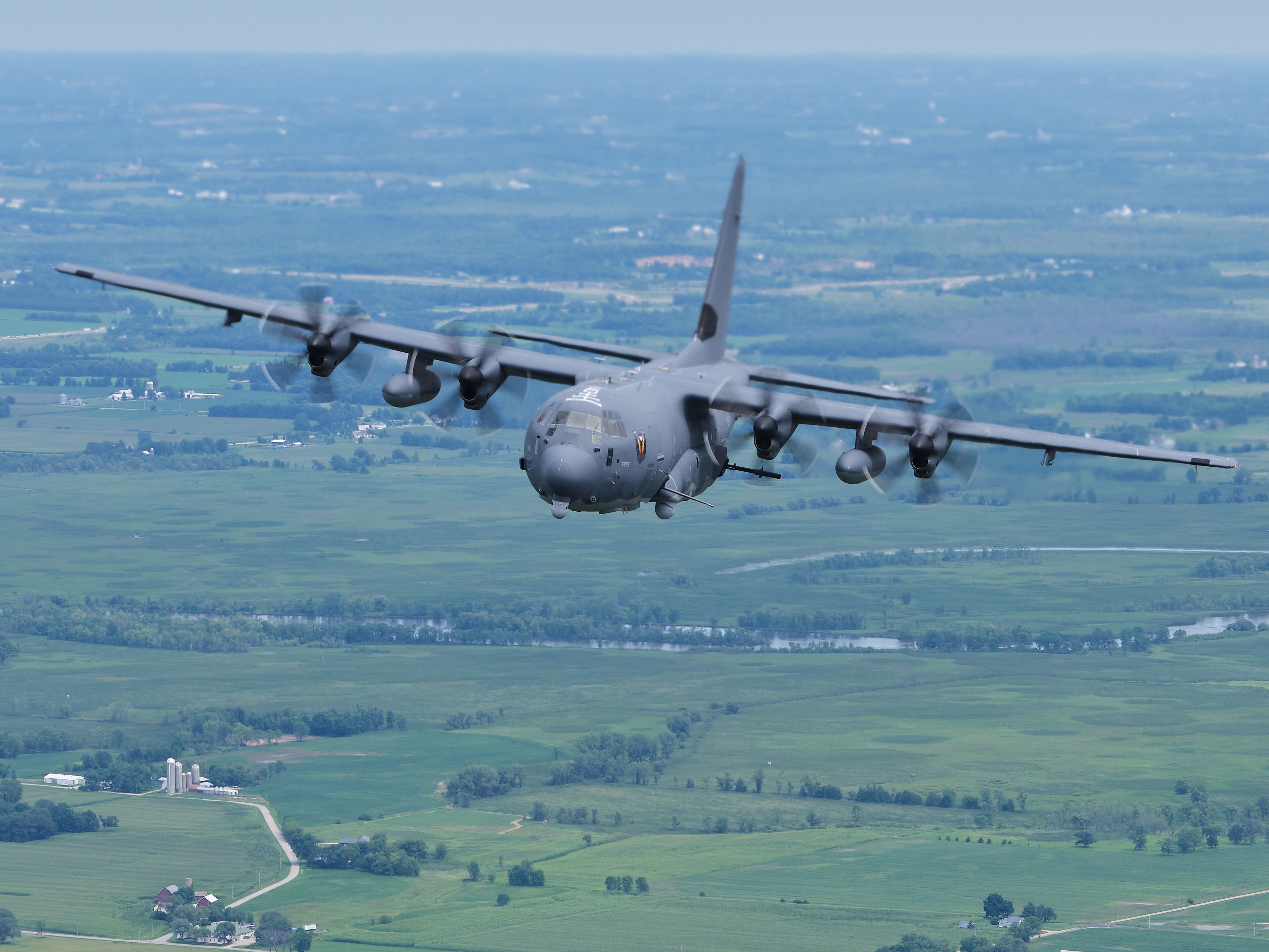 Lockheed AC-130J Ghostrider flying