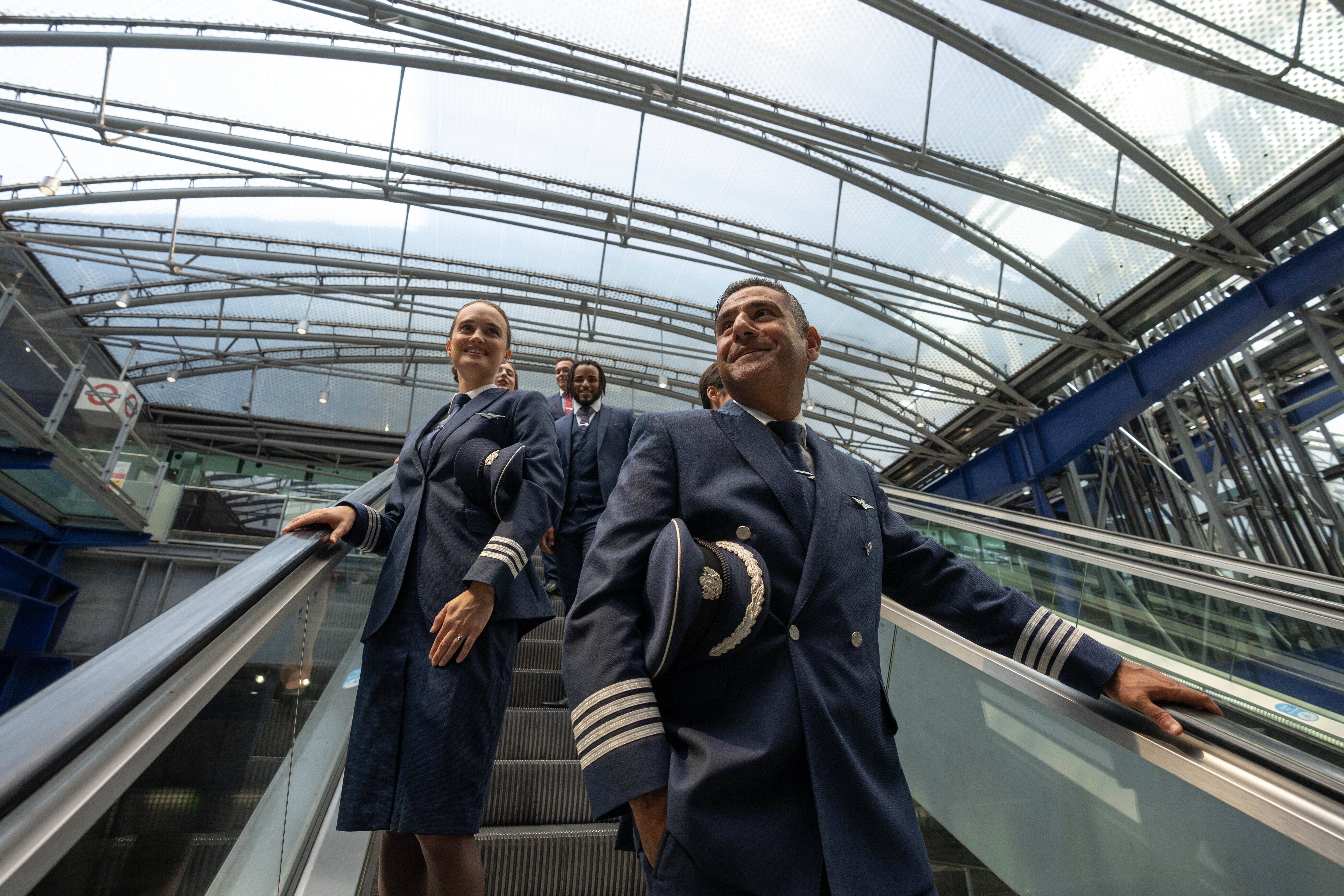 A British Airways crew.