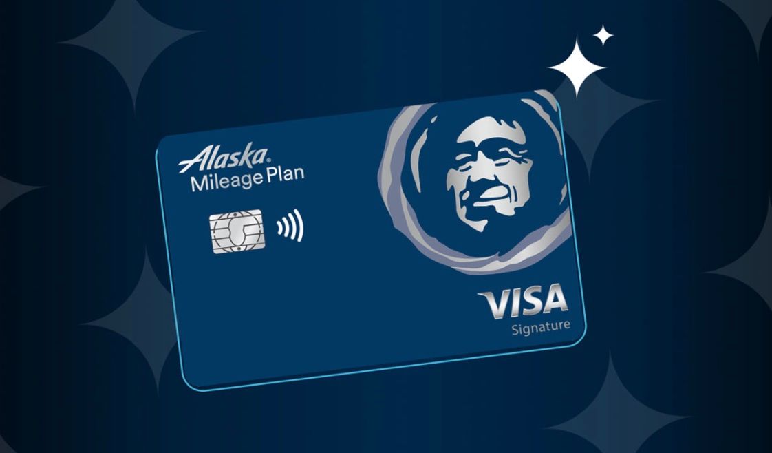 An Alaska Airlines Visa Credit Card.