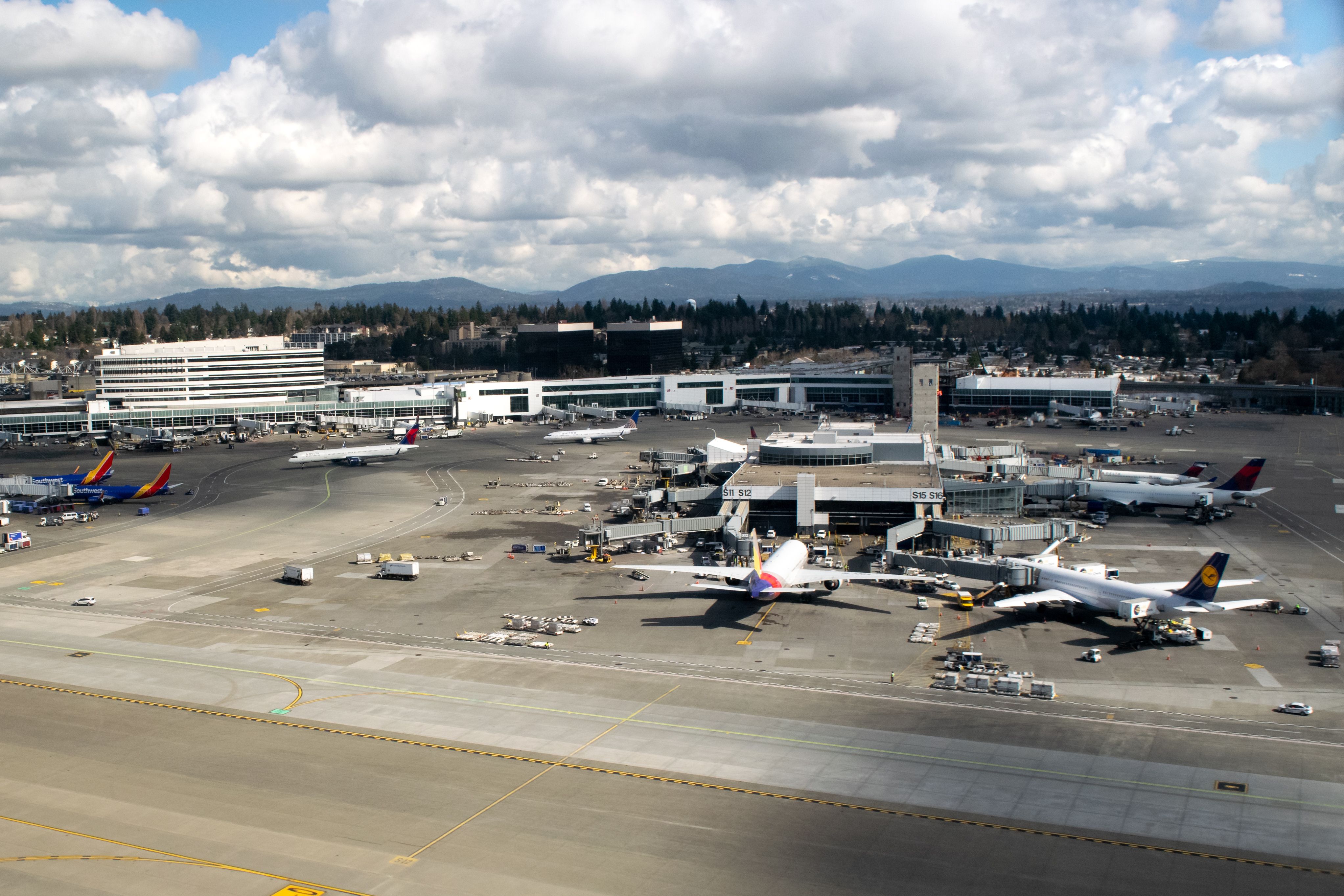 Seattle Airport Aerial View