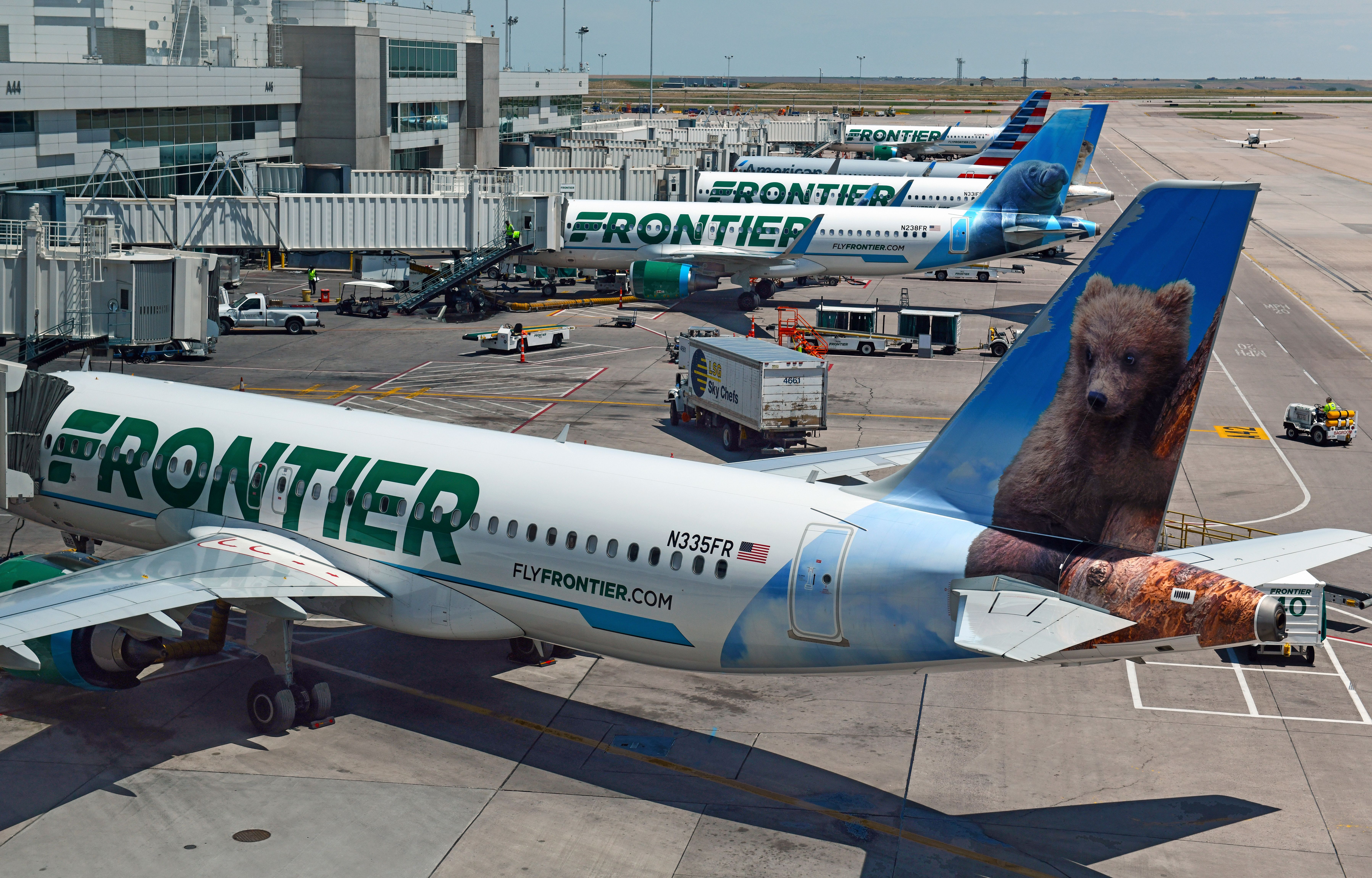 Frontier Airlines shutterstock_1445228615
