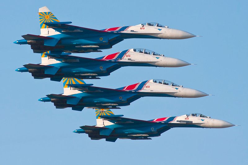 Russian Knights Performing early evening