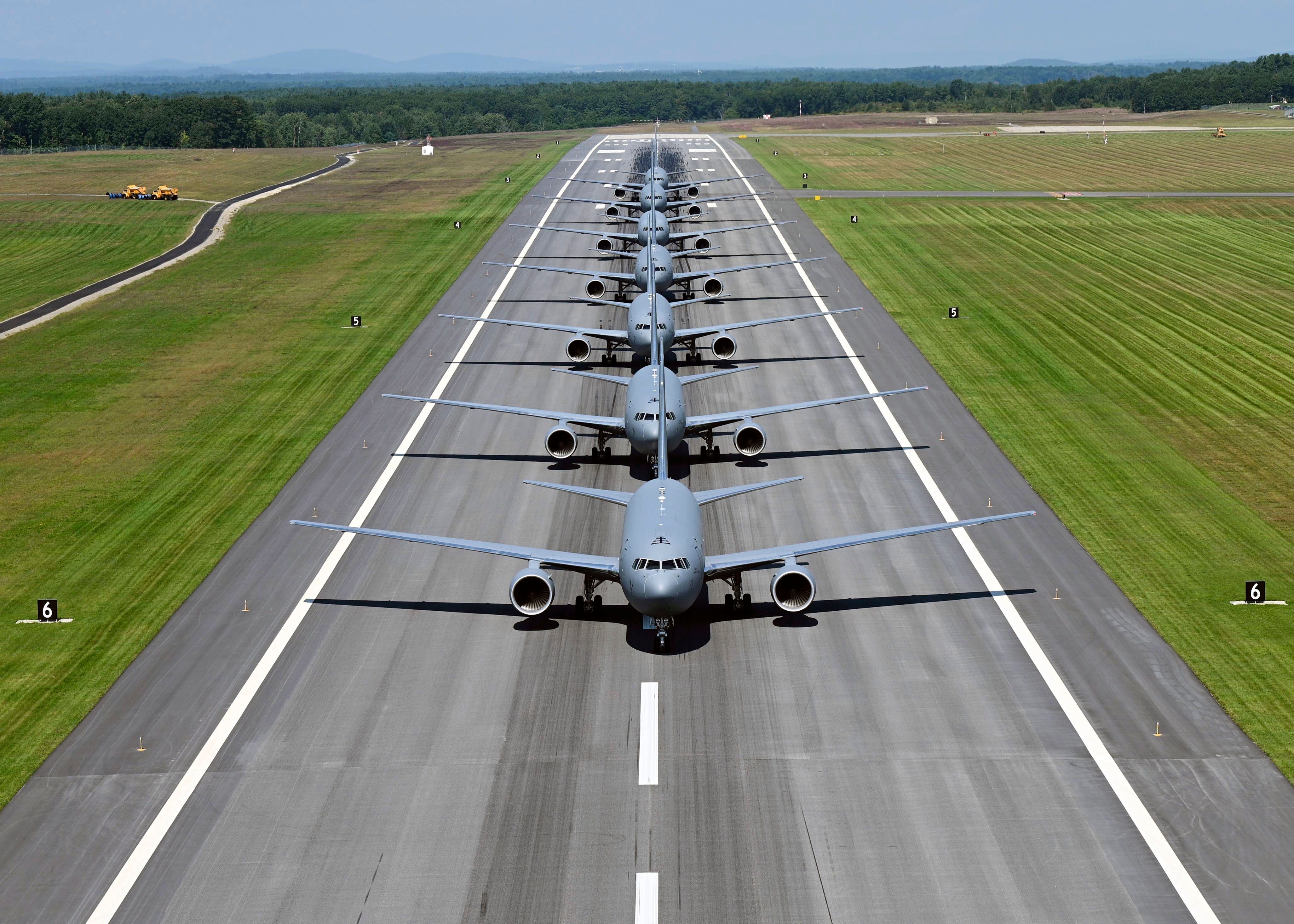 KC-46A Pegasus tankers on the runway